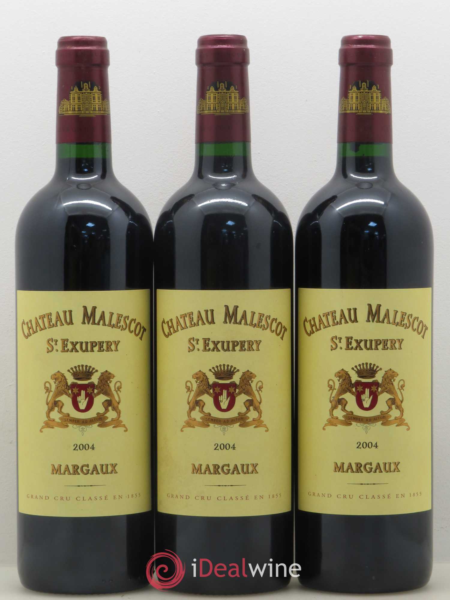 Château Malescot Saint-Exupéry 3ème Grand Cru Classé 2004 - Lot de 3 bouteilles - 0