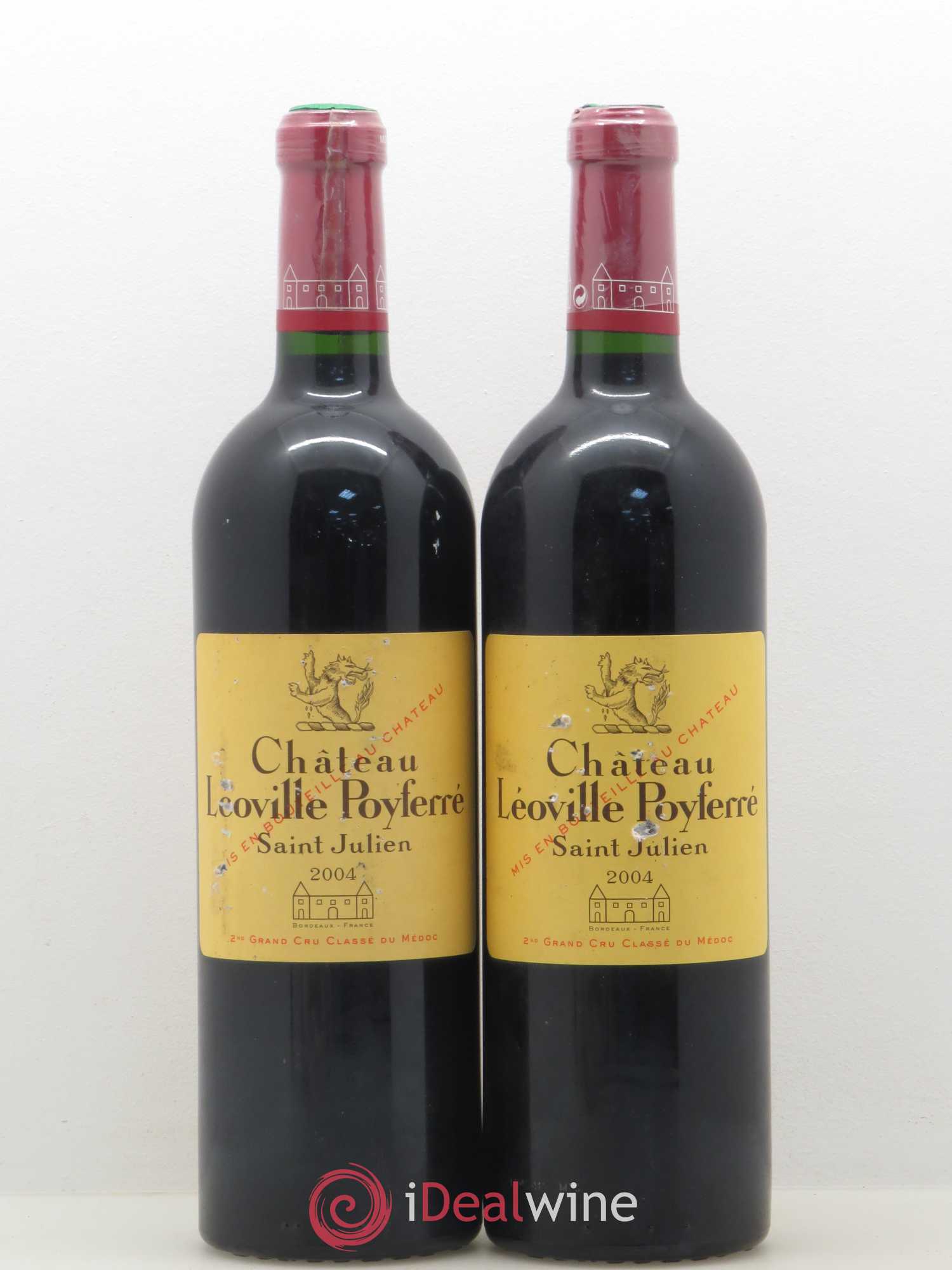 Château Léoville Poyferré 2ème Grand Cru Classé 2004 - Lot de 2 bouteilles - 0
