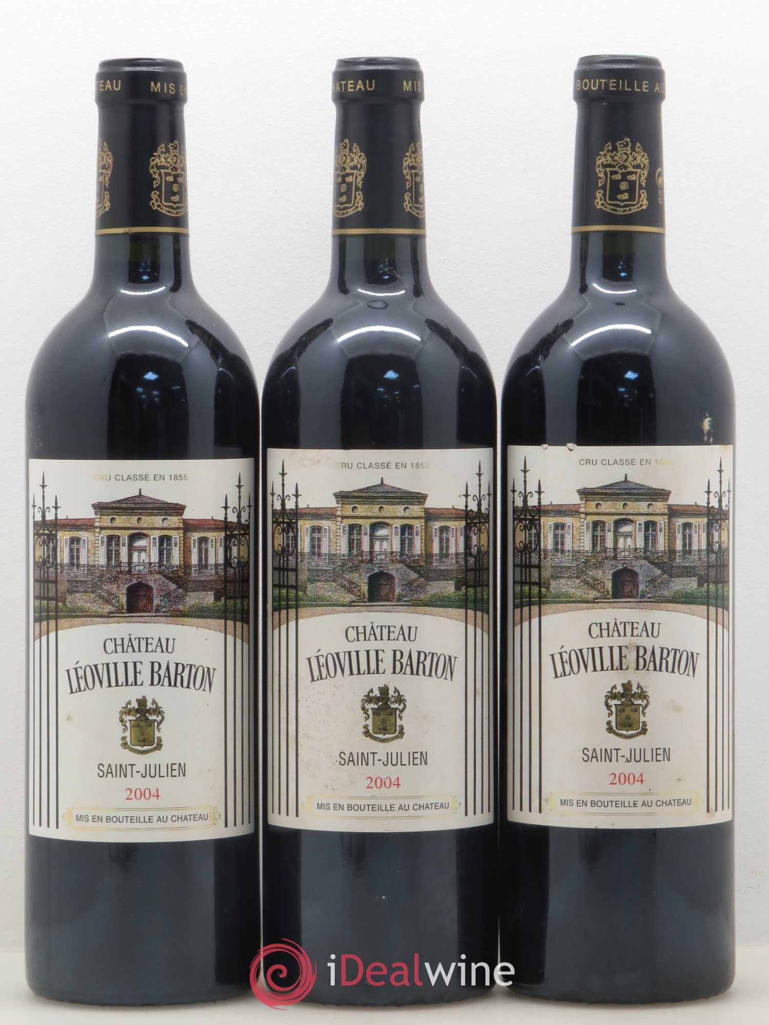 Château Léoville Barton 2ème Grand Cru Classé 2004 - Lot de 3 bouteilles - 0