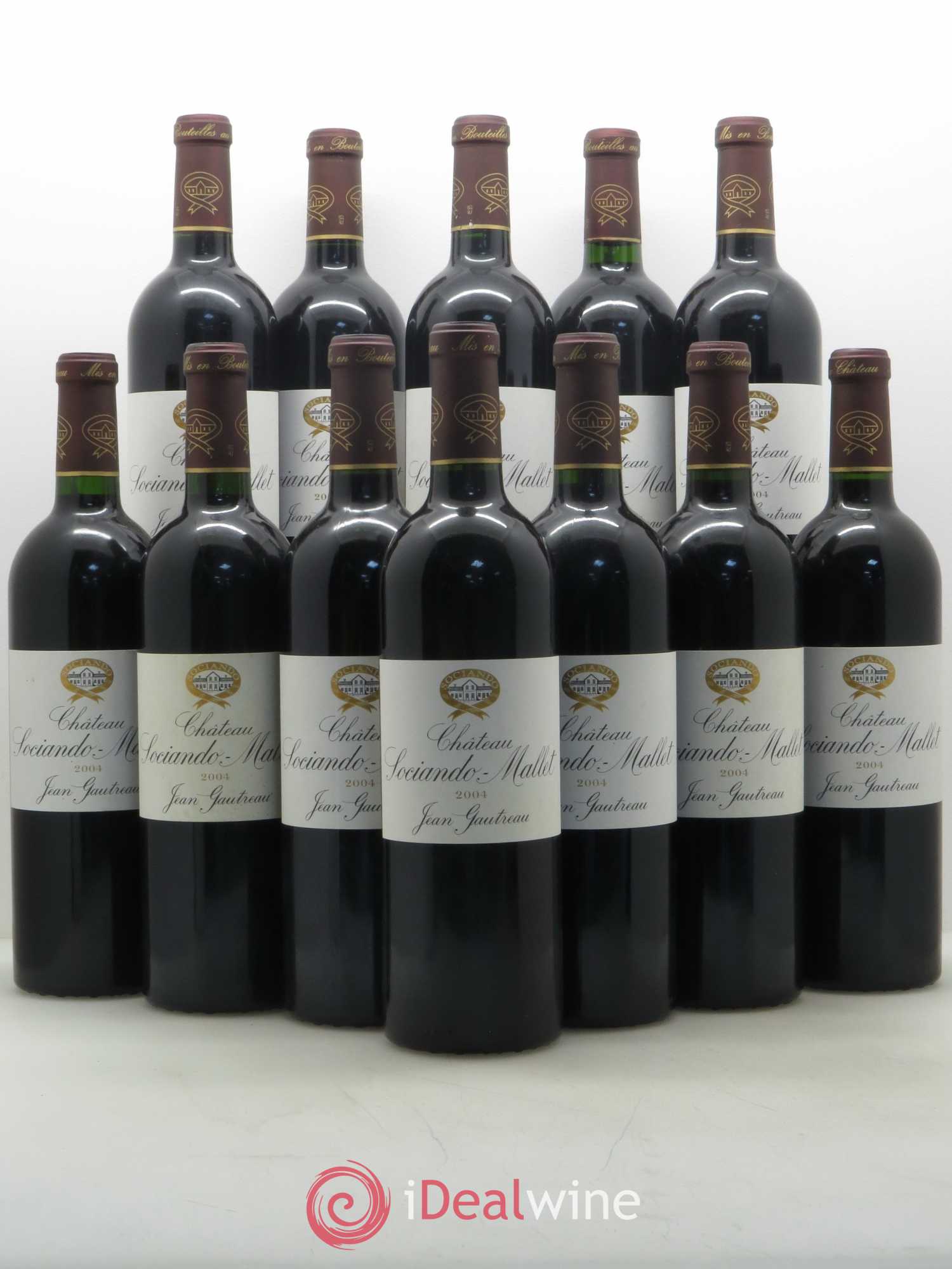 Château Sociando Mallet 2004 - Lot de 12 bouteilles - 0