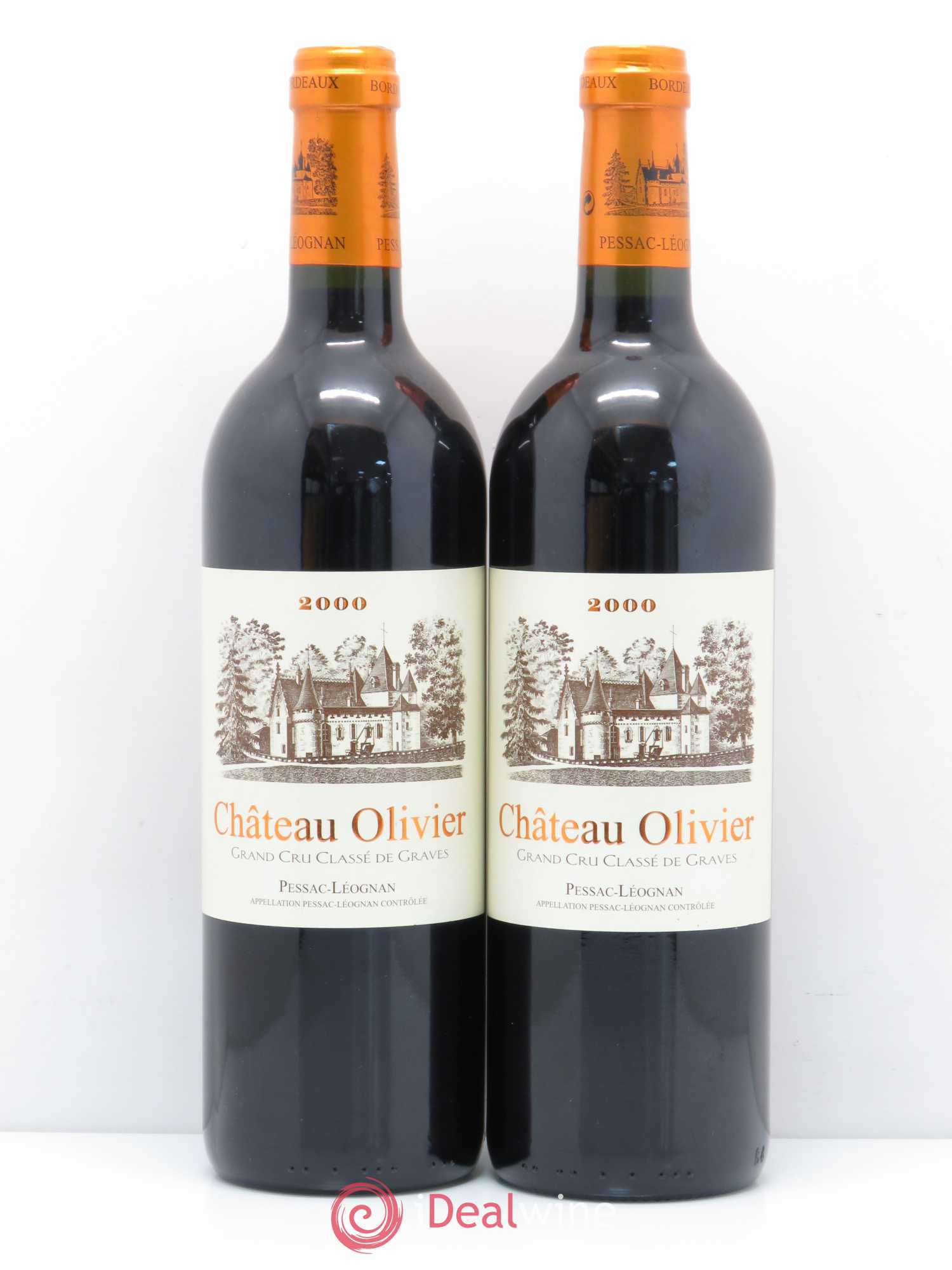 Château Olivier Cru Classé de Graves 2000 - Lot de 2 bouteilles - 0