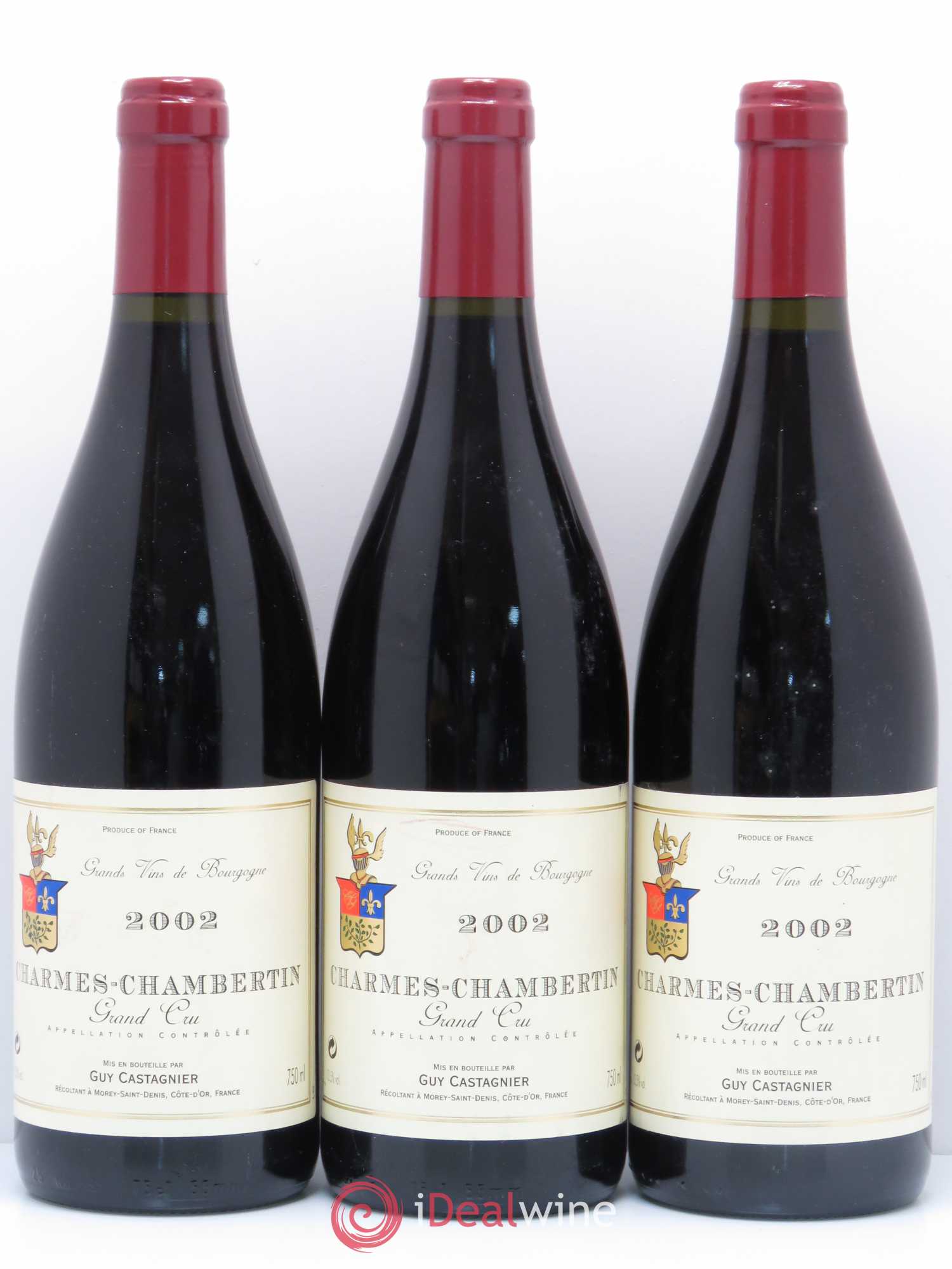 Charmes-Chambertin Grand Cru Guy Castagnier 2002 - Posten von 3 Flaschen - 0