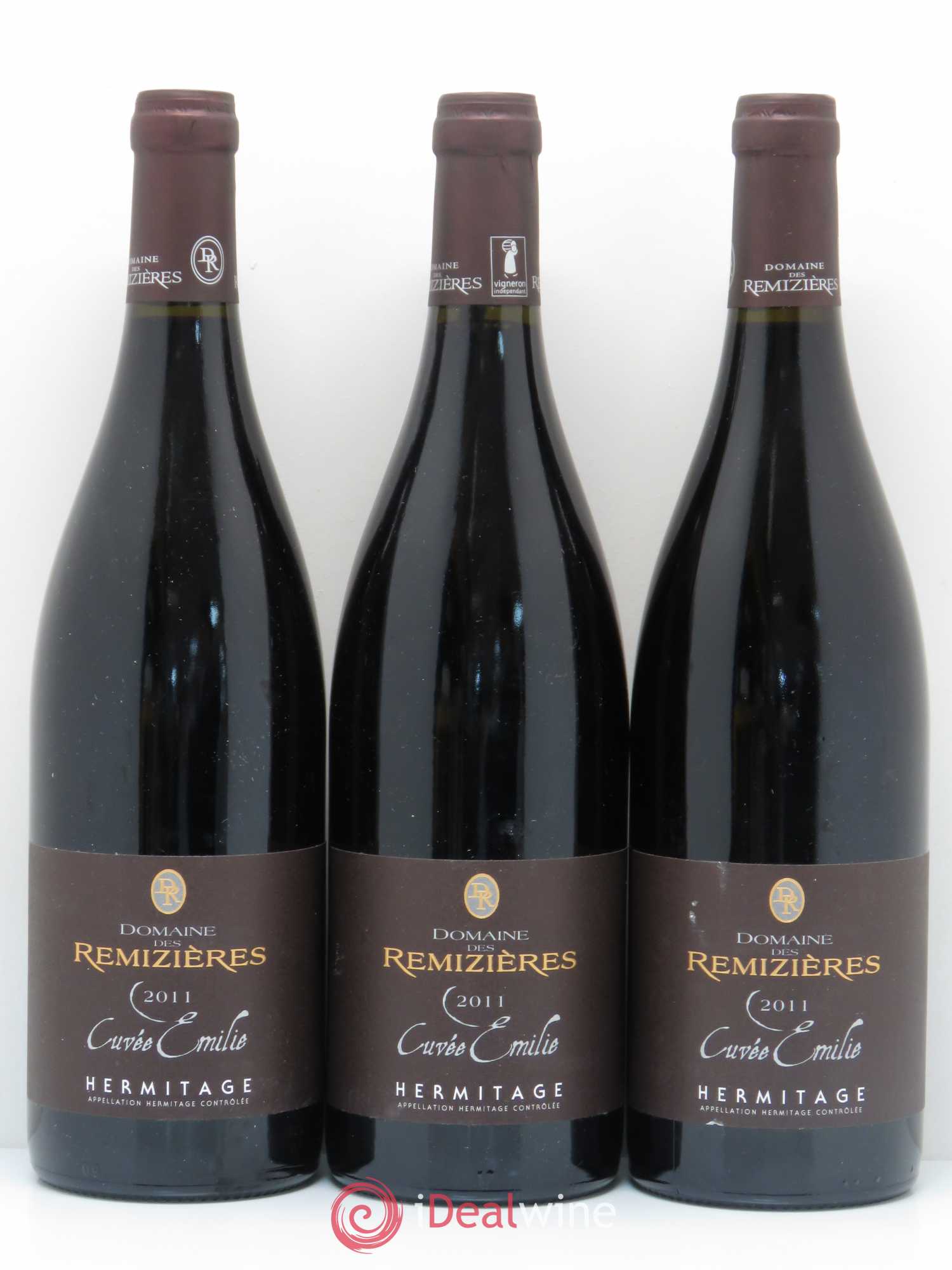 Hermitage Cuvée Emilie Rémizières (Domaine des) 2011 - Lot de 3 bouteilles - 0