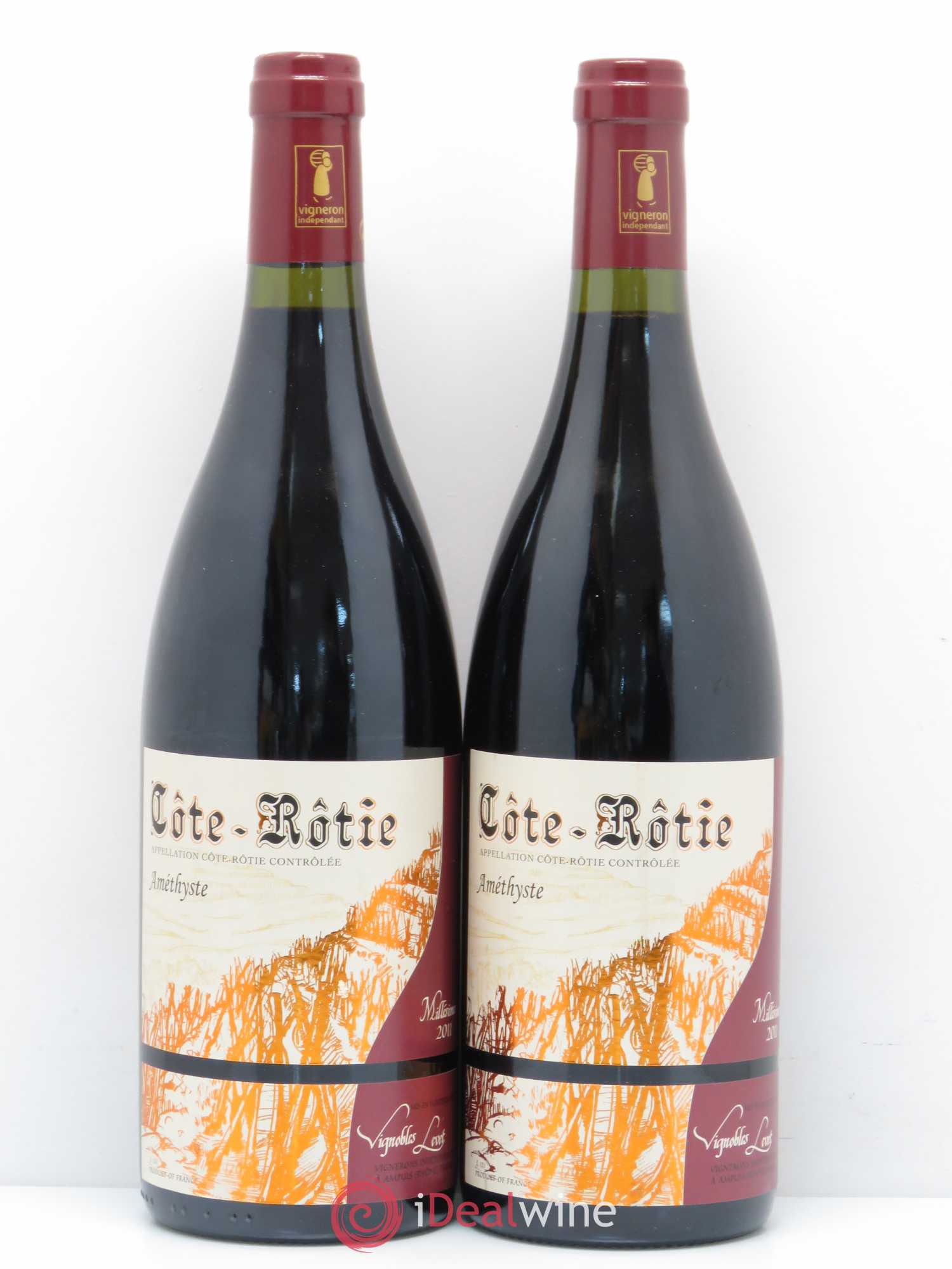 Côte-Rôtie Améthyste Vignobles Levet 2011 - Lot de 2 bouteilles - 0
