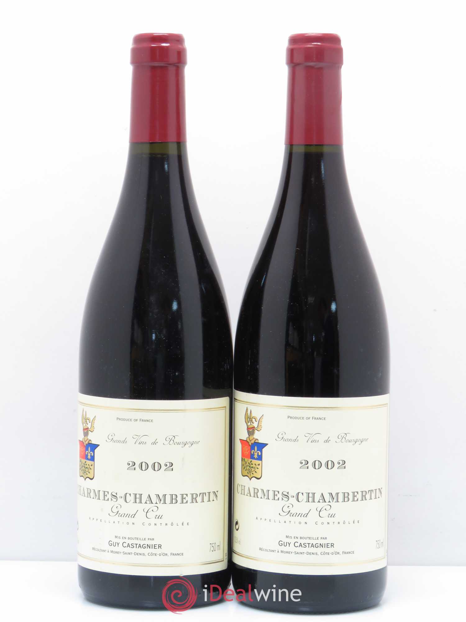 Charmes-Chambertin Grand Cru Guy Castagnier 2002 - Lot de 2 bouteilles - 0