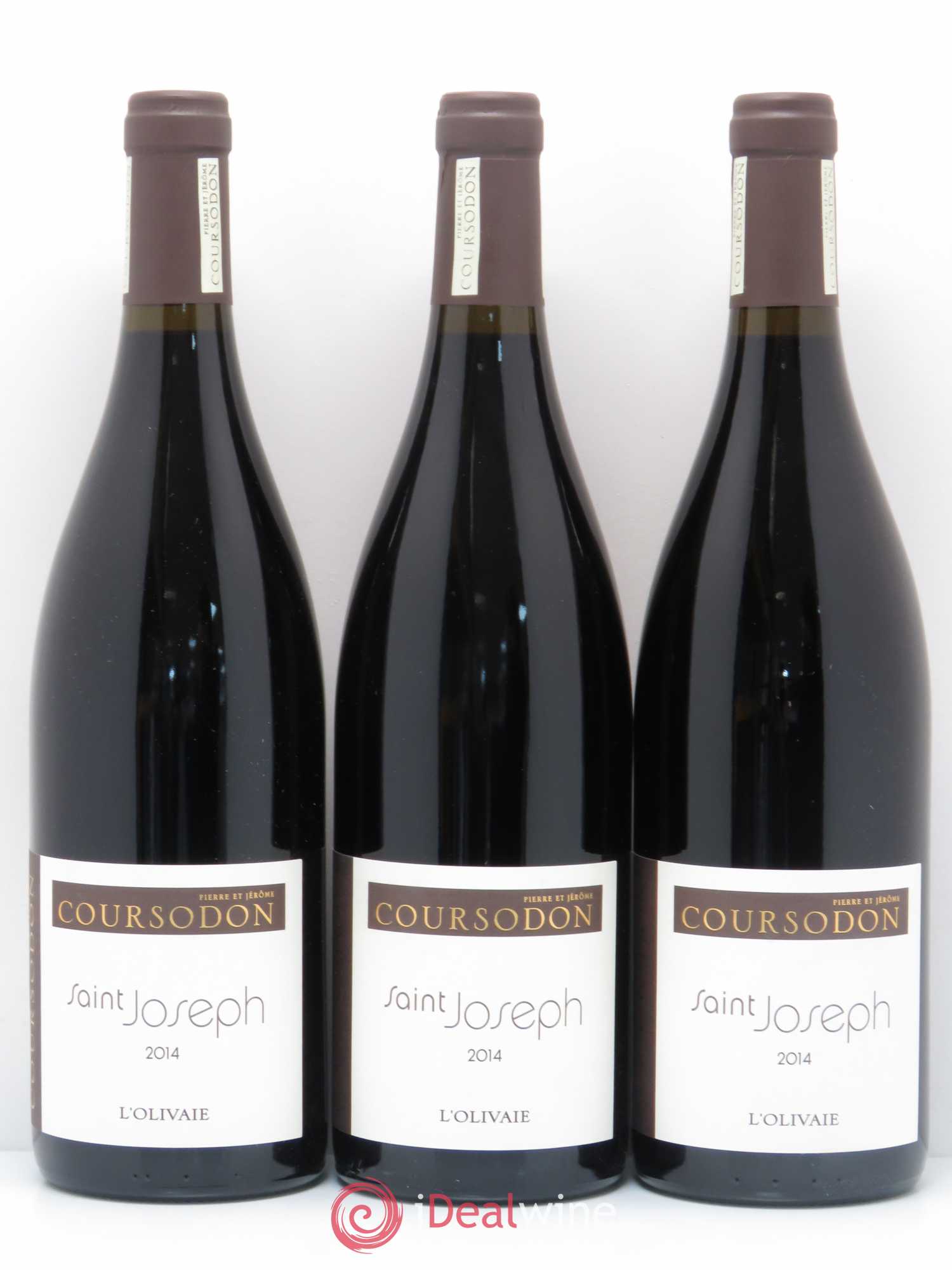 Saint-Joseph L'Olivaie Pierre et Jérôme Coursodon 2014 - Lot de 3 bouteilles - 0