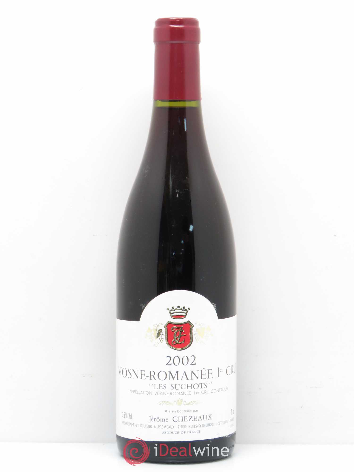 Vosne-Romanée 1er Cru Les Suchots Jérome Chezeaux 2002 - Posten von 1 Flasche - 0