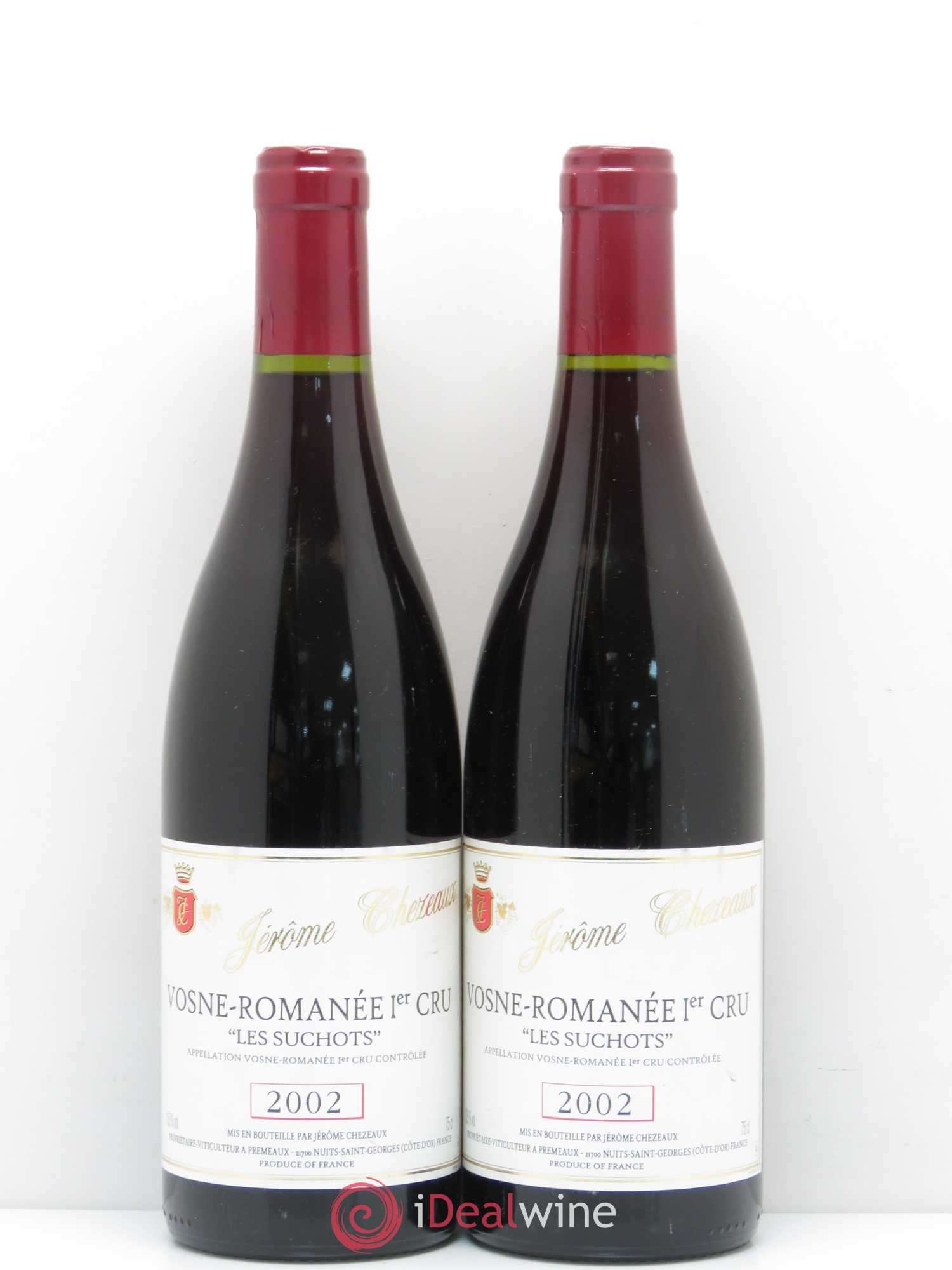 Vosne-Romanée 1er Cru Les Suchots Jerome Chezeaux 2002 - Posten von 2 Flaschen - 0