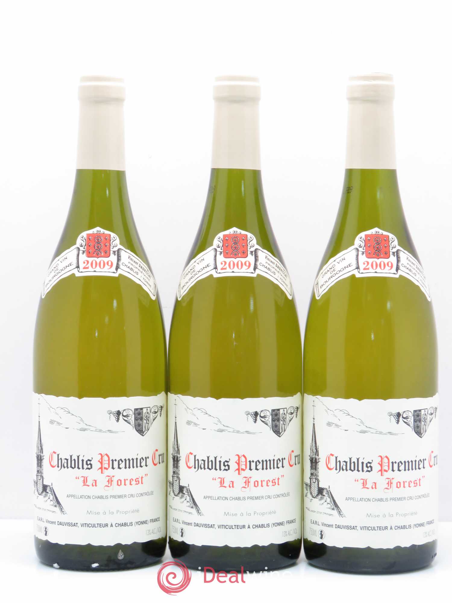 Chablis 1er Cru La Forest Vincent Dauvissat (Domaine) 2009 - Lot de 3 bouteilles - 0