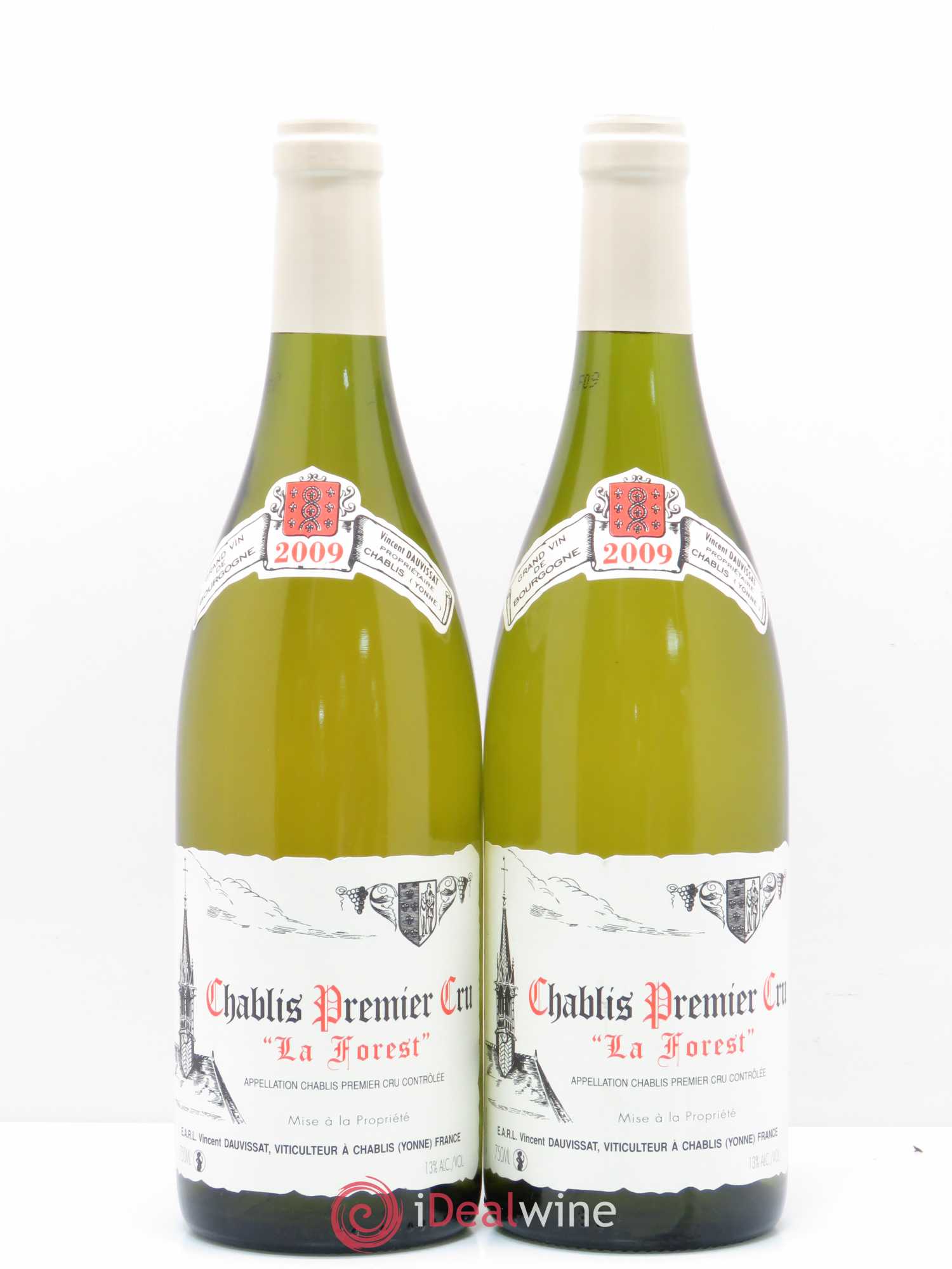 Chablis 1er Cru La Forest Vincent Dauvissat (Domaine) 2009 - Lot de 2 bouteilles - 0