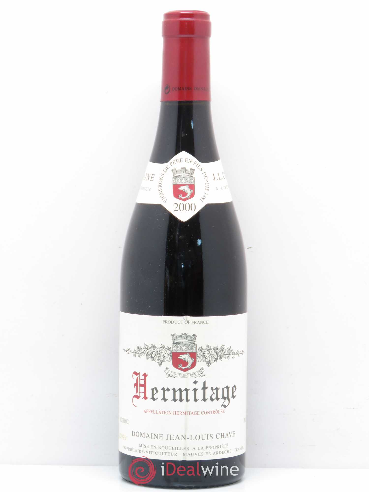 Hermitage Jean-Louis Chave 2000 - Lot de 1 bouteille - 0