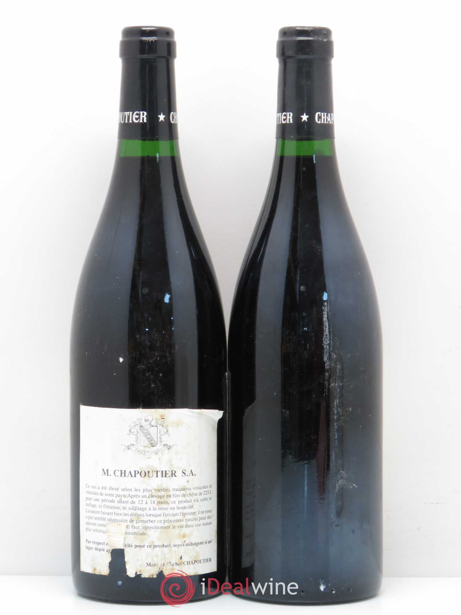 Hermitage Ermitage Le Pavillon Chapoutier 1989 - Lot de 2 bouteilles - 1