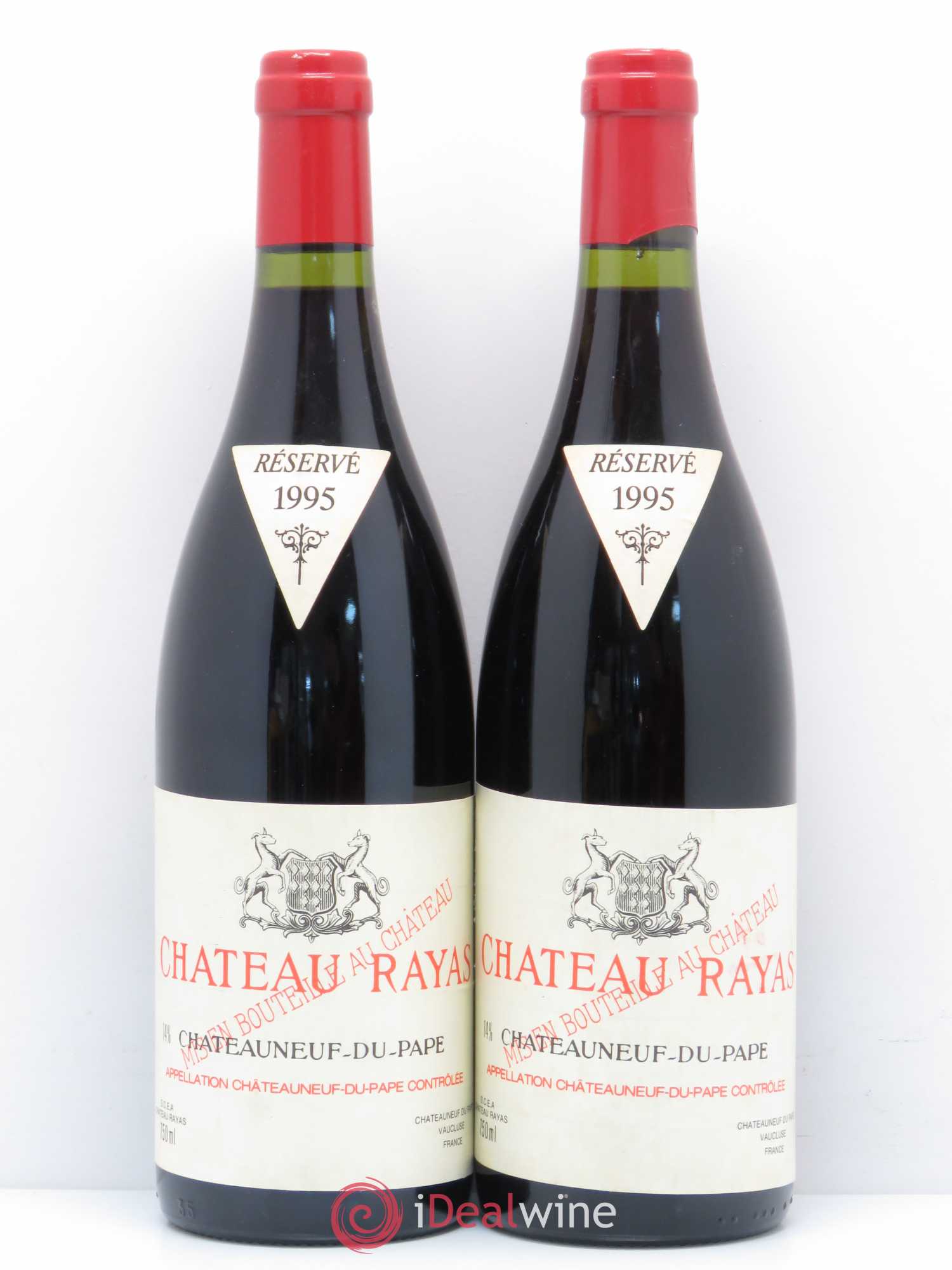 Châteauneuf-du-Pape Château Rayas Emmanuel Reynaud 1995 - Lot de 2 bouteilles - 0