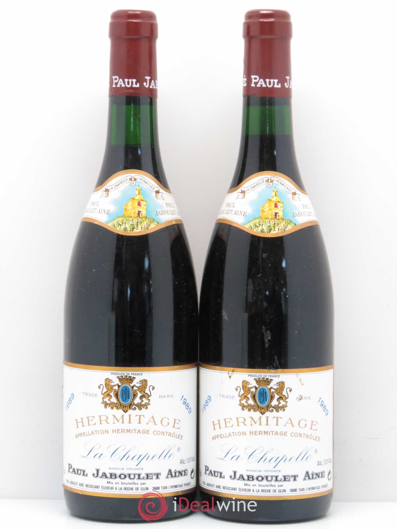Hermitage La Chapelle Paul Jaboulet Ainé 1989 - Lot de 2 bouteilles - 0