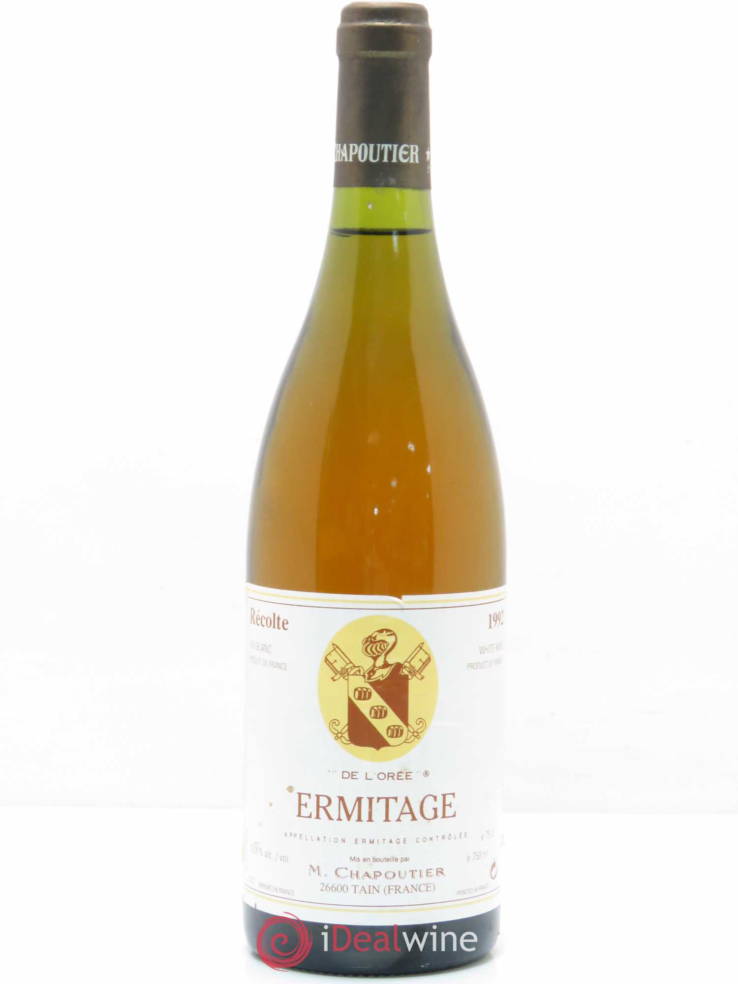 Hermitage Ermitage de l'Orée Chapoutier 1992 - Lot de 1 bouteille - 0