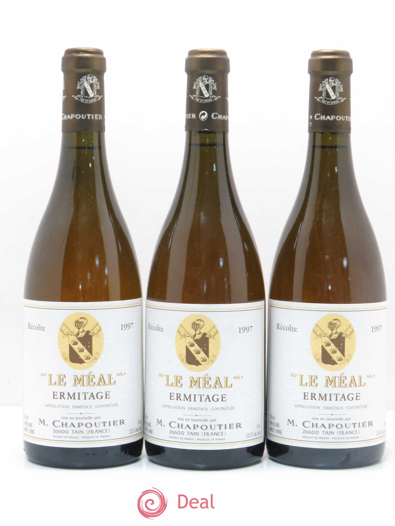 Hermitage Ermitage Le Méal Chapoutier 1997 - Lot de 3 bouteilles - 0