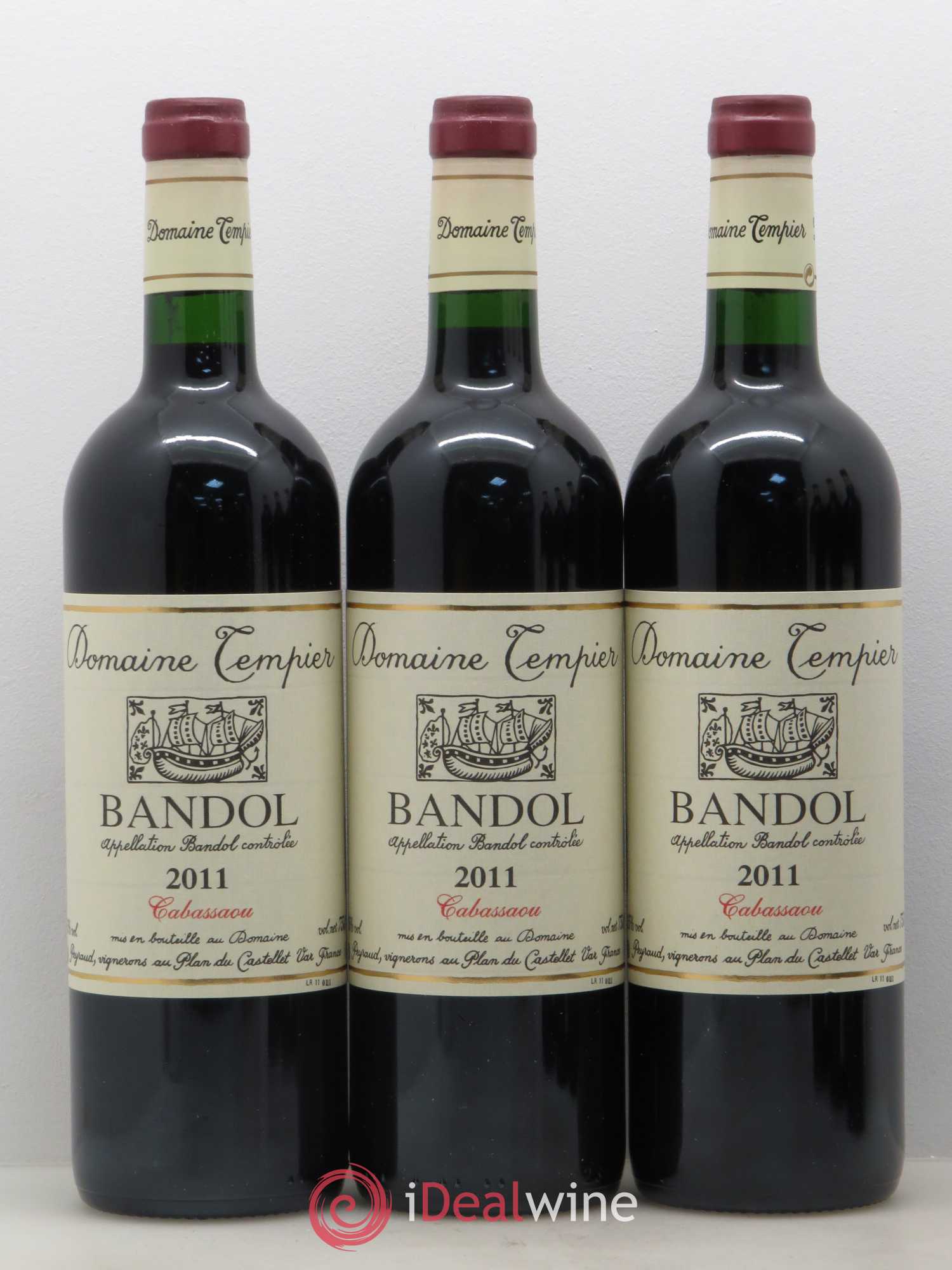 Bandol Domaine Tempier Cuvée Cabassaou Famille Peyraud 2011 - Lot de 6 bouteilles - 1