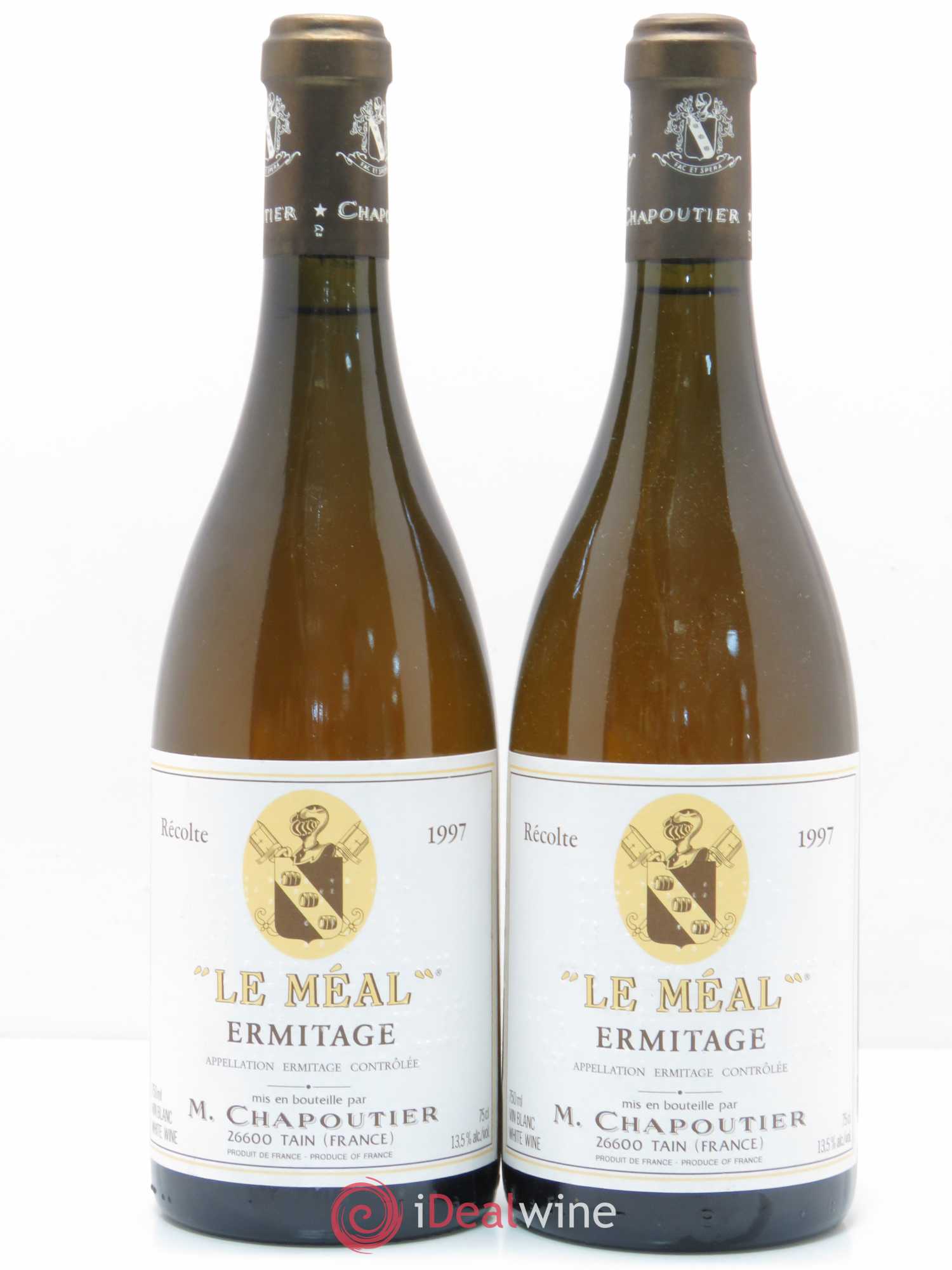 Hermitage Ermitage Le Méal Chapoutier 1997 - Lot de 2 bouteilles - 0