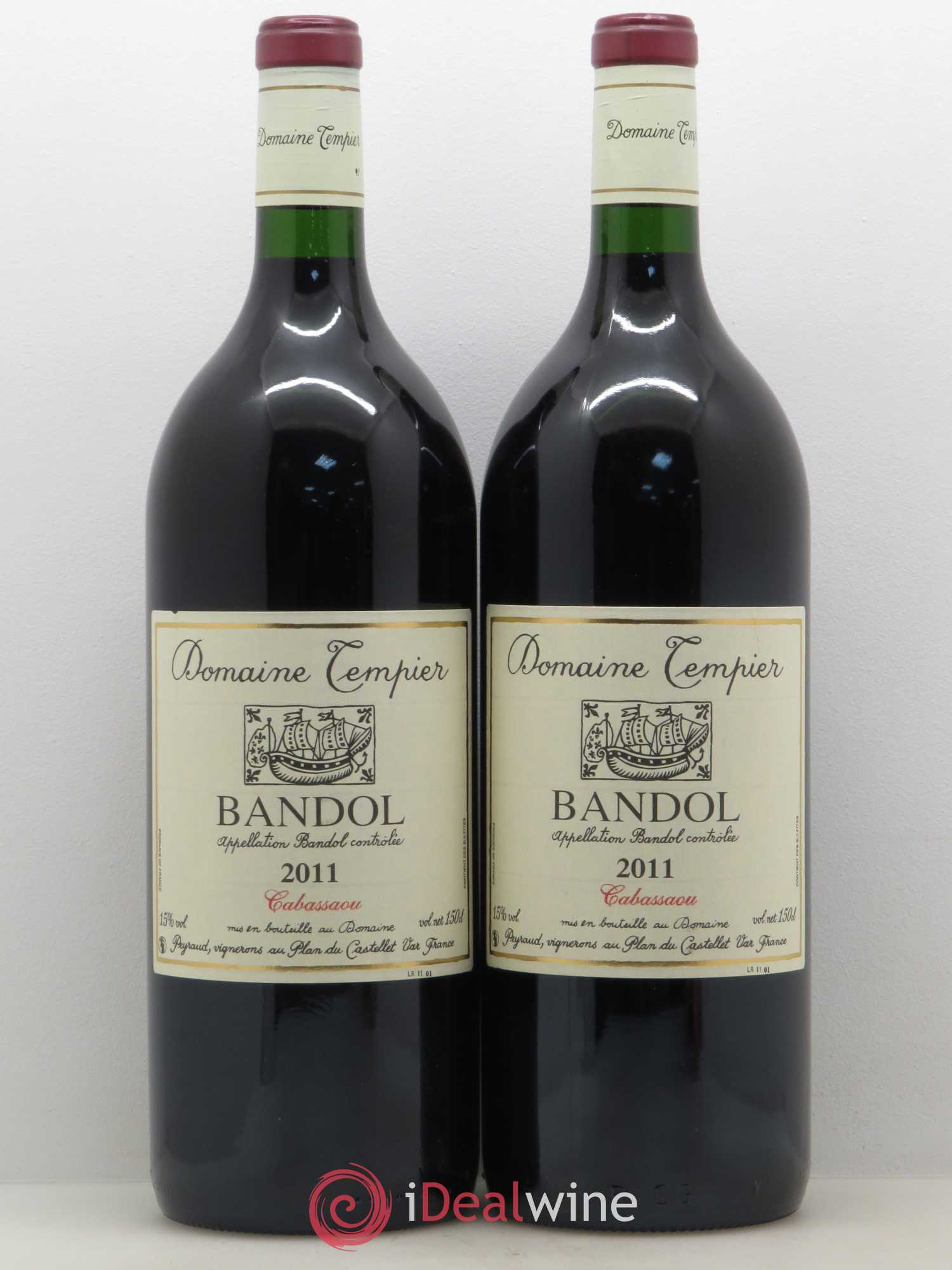 Bandol Domaine Tempier Cuvée Cabassaou Famille Peyraud 2011 - Lot de 2 magnums - 0
