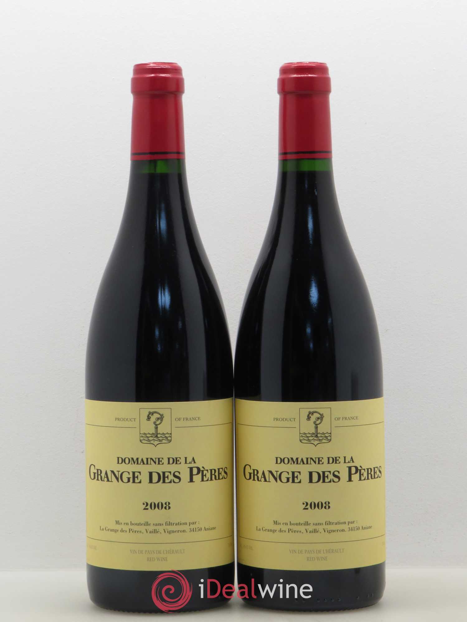 Pays d'Hérault Grange des Pères Laurent Vaillé 2008 - Lot de 2 bouteilles - 0