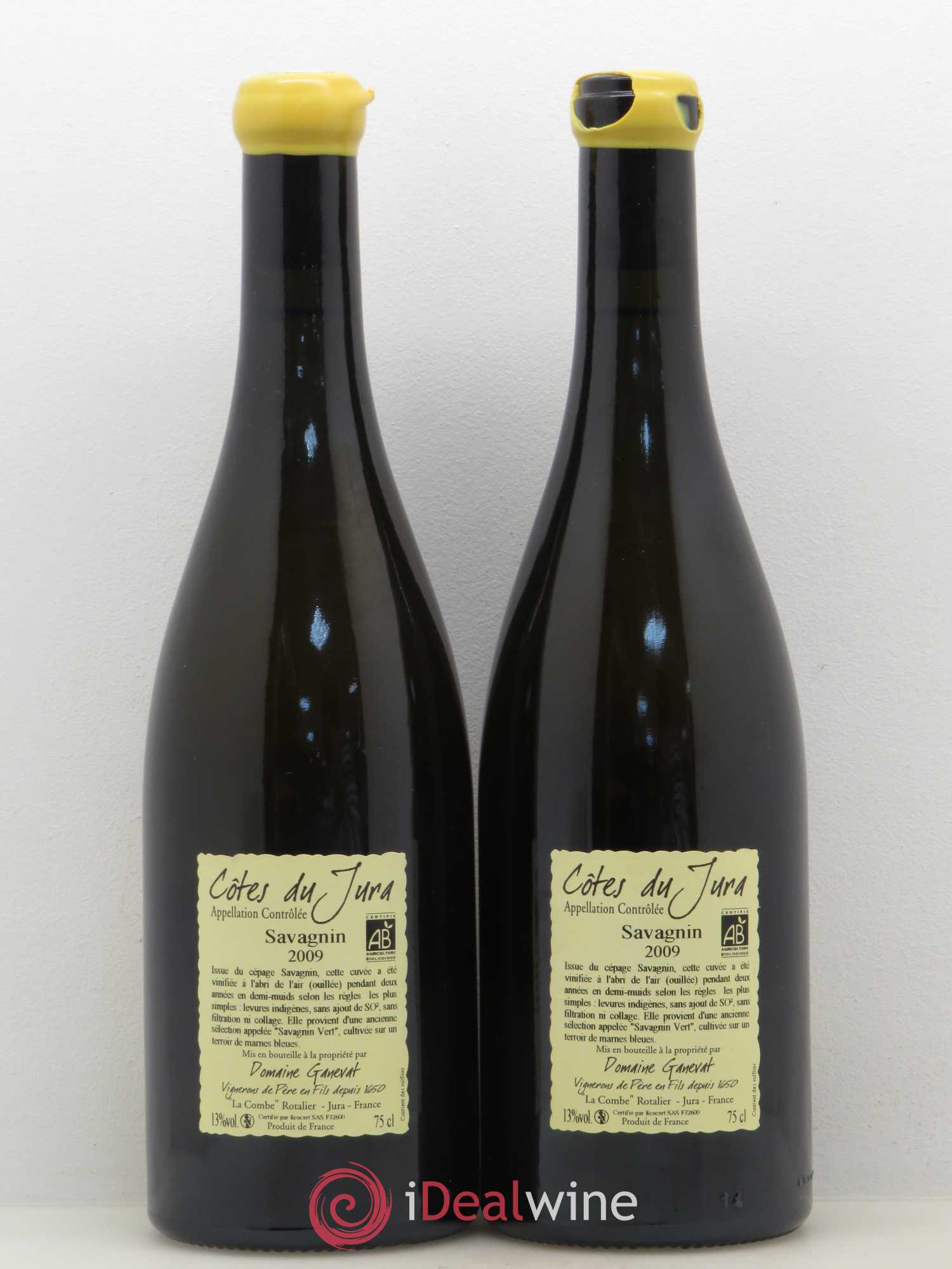Côtes du Jura Les Chalasses Marnes Bleues Jean-François Ganevat (Domaine) 2009 - Lot de 2 bouteilles - 1