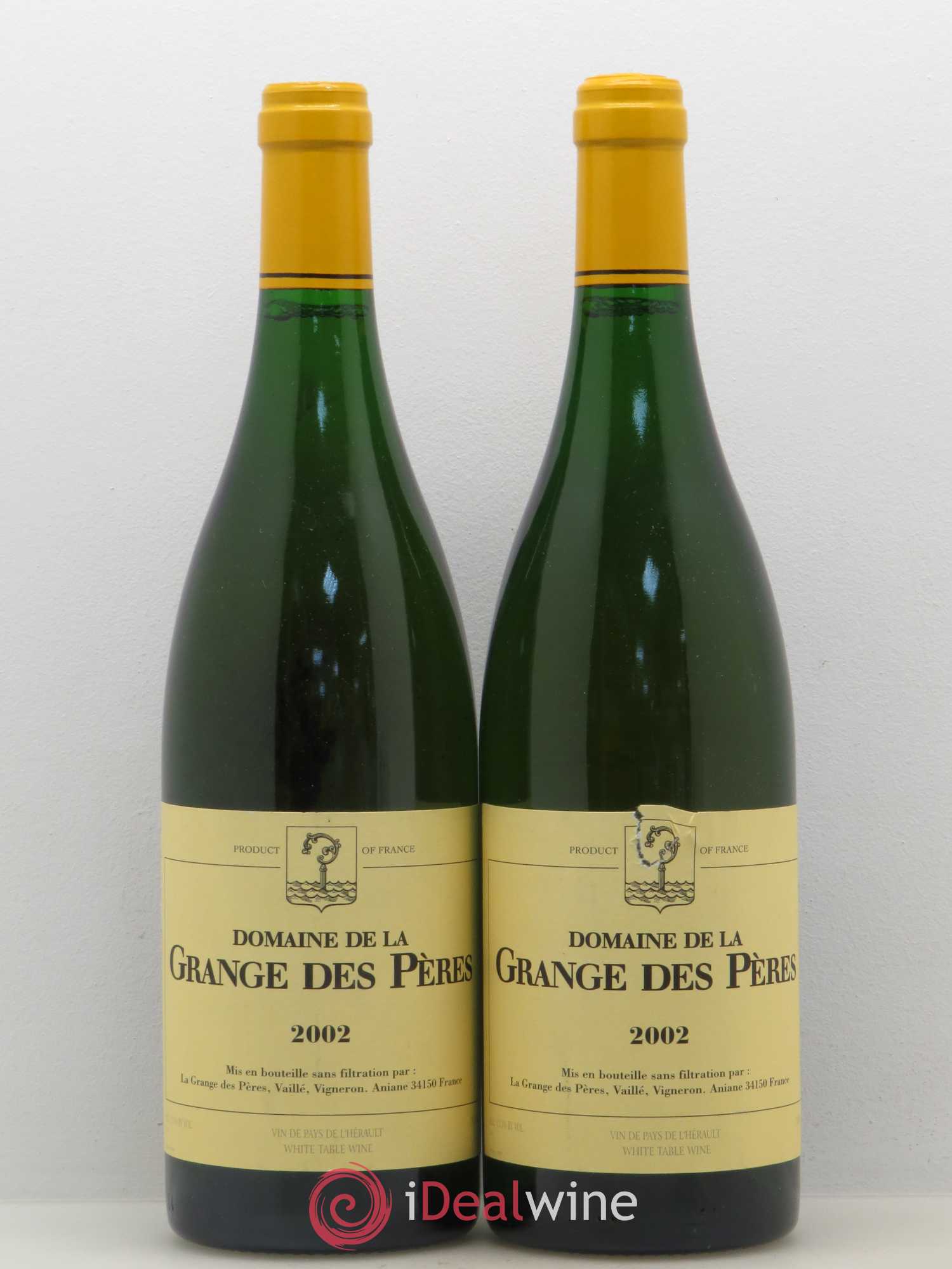 Pays d'Hérault Grange des Pères Laurent Vaillé 2002 - Lot de 2 bouteilles - 0