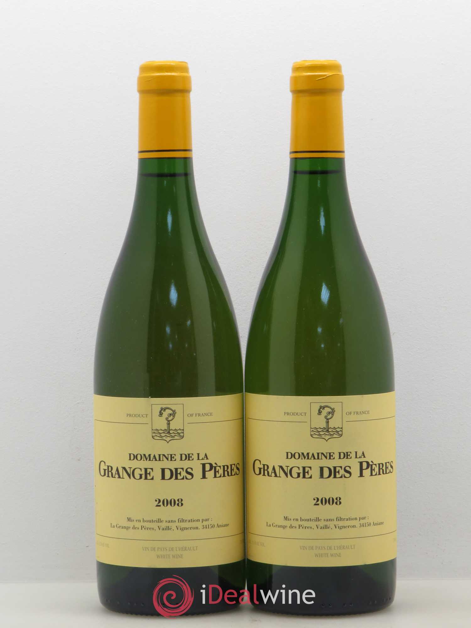 Pays d'Hérault Grange des Pères Laurent Vaillé 2008 - Lot de 2 bouteilles - 0