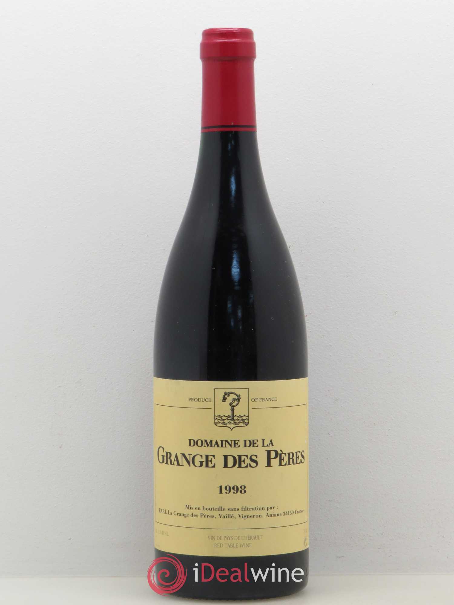 Pays d'Hérault Grange des Pères Laurent Vaillé 1998 - Lot de 1 bouteille - 0