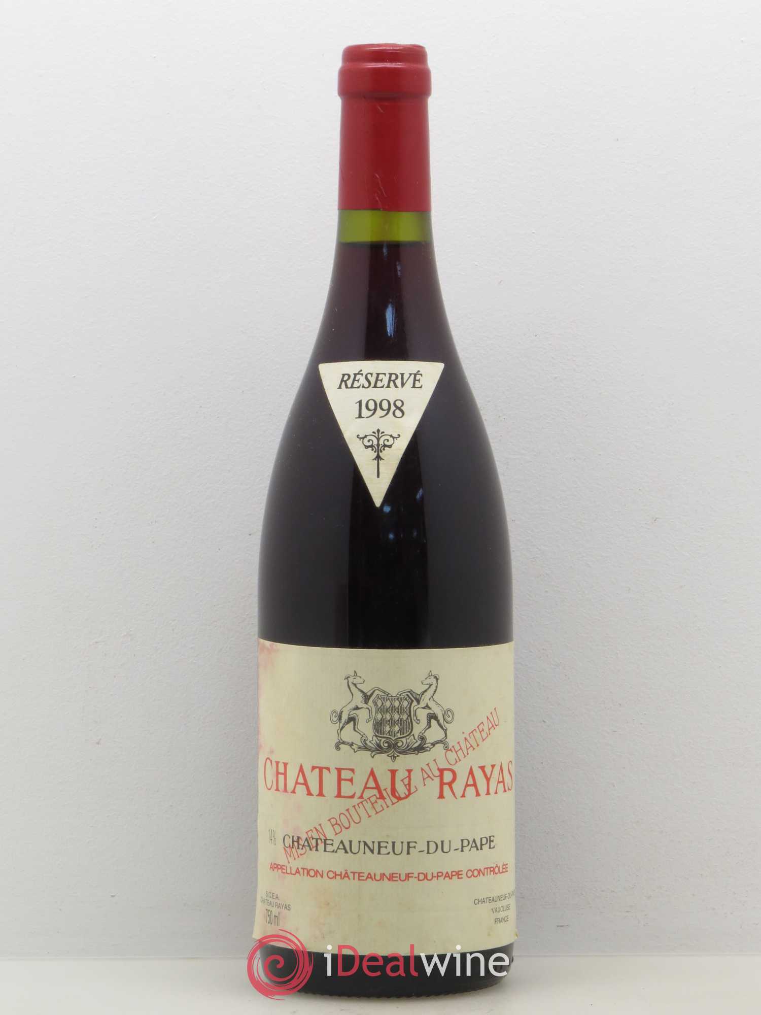 Châteauneuf-du-Pape Château Rayas Emmanuel Reynaud 1998 - Lot de 1 bouteille - 0