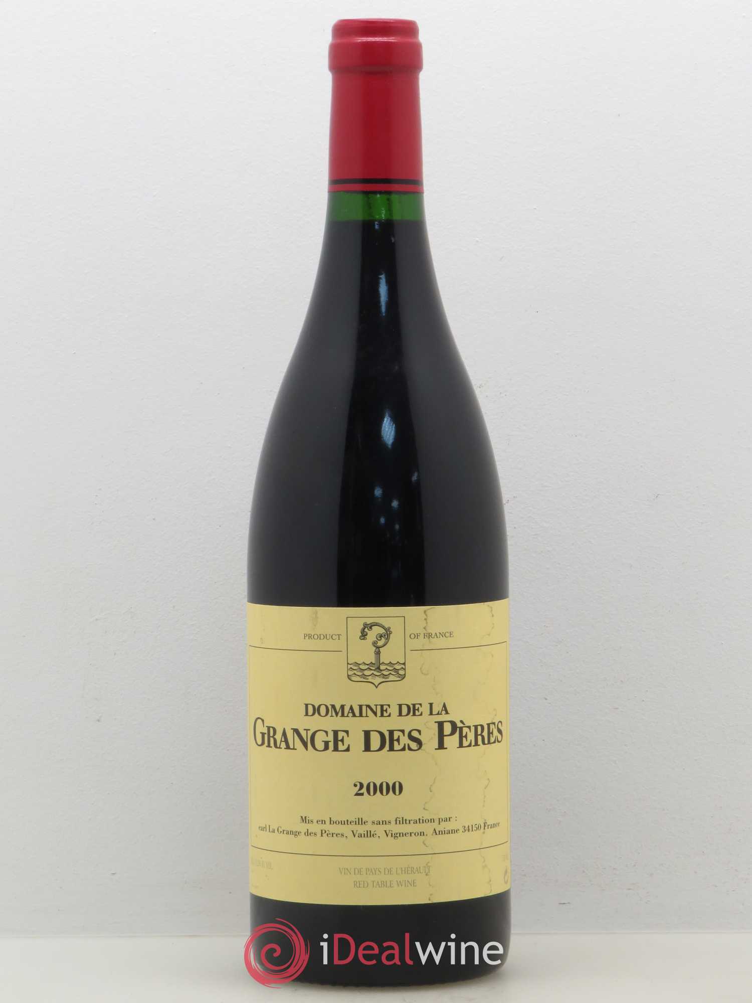 Pays d'Hérault Grange des Pères Laurent Vaillé 2000 - Lot de 1 bouteille - 0