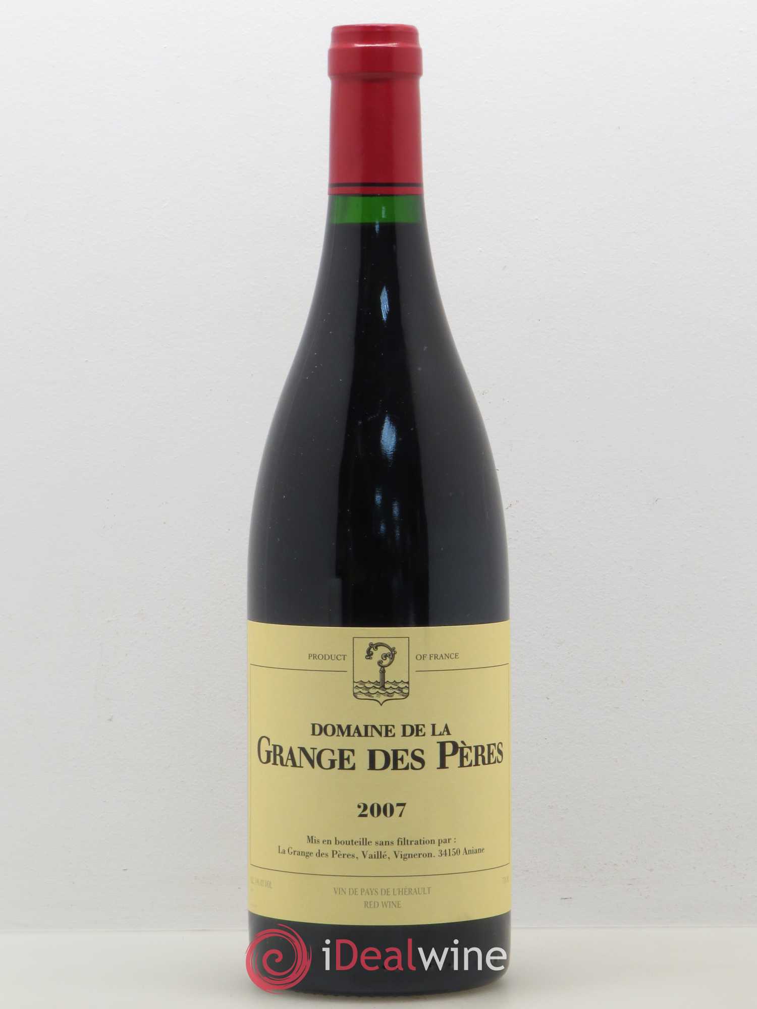 Pays d'Hérault Grange des Pères Laurent Vaillé 2007 - Lot de 1 bouteille - 0