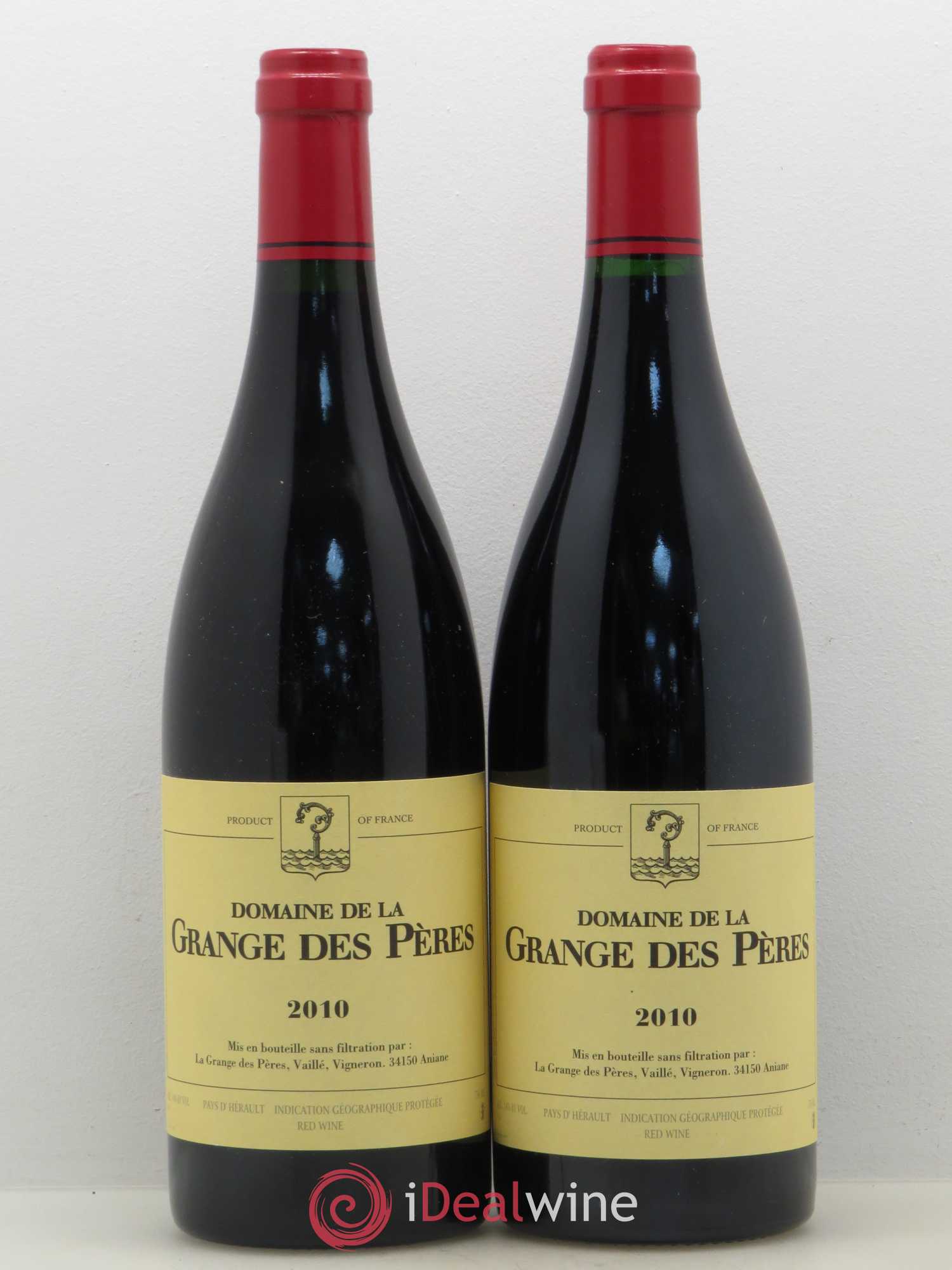 Pays d'Hérault Grange des Pères Laurent Vaillé 2010 - Lot de 2 bouteilles - 0