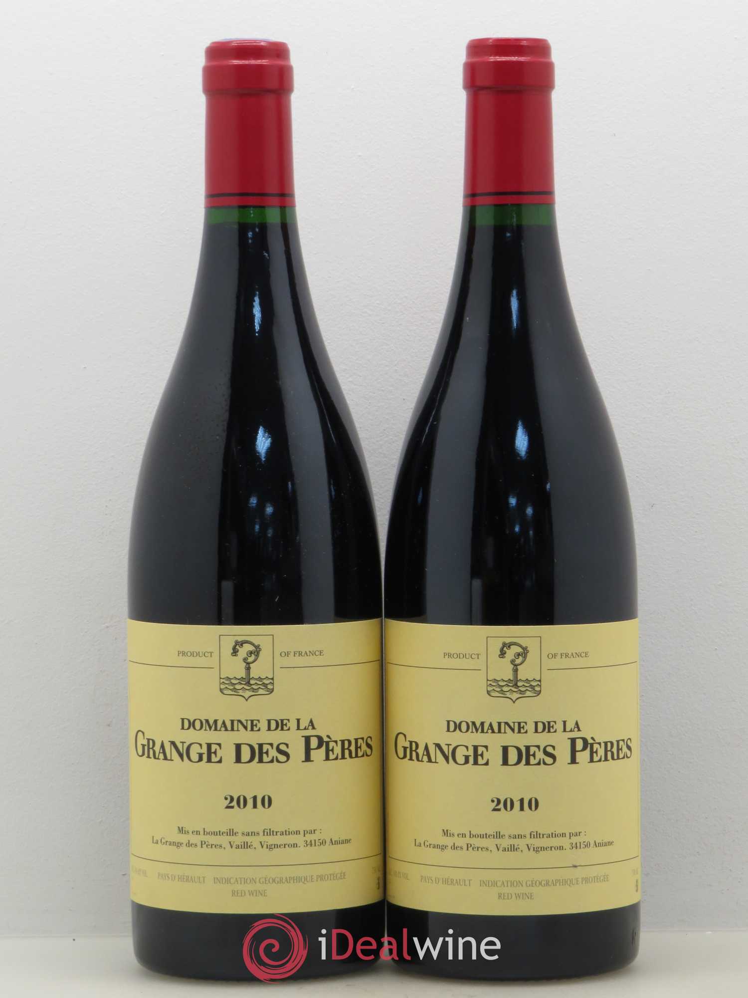 Pays d'Hérault Grange des Pères Laurent Vaillé 2010 - Lot de 2 bouteilles - 0