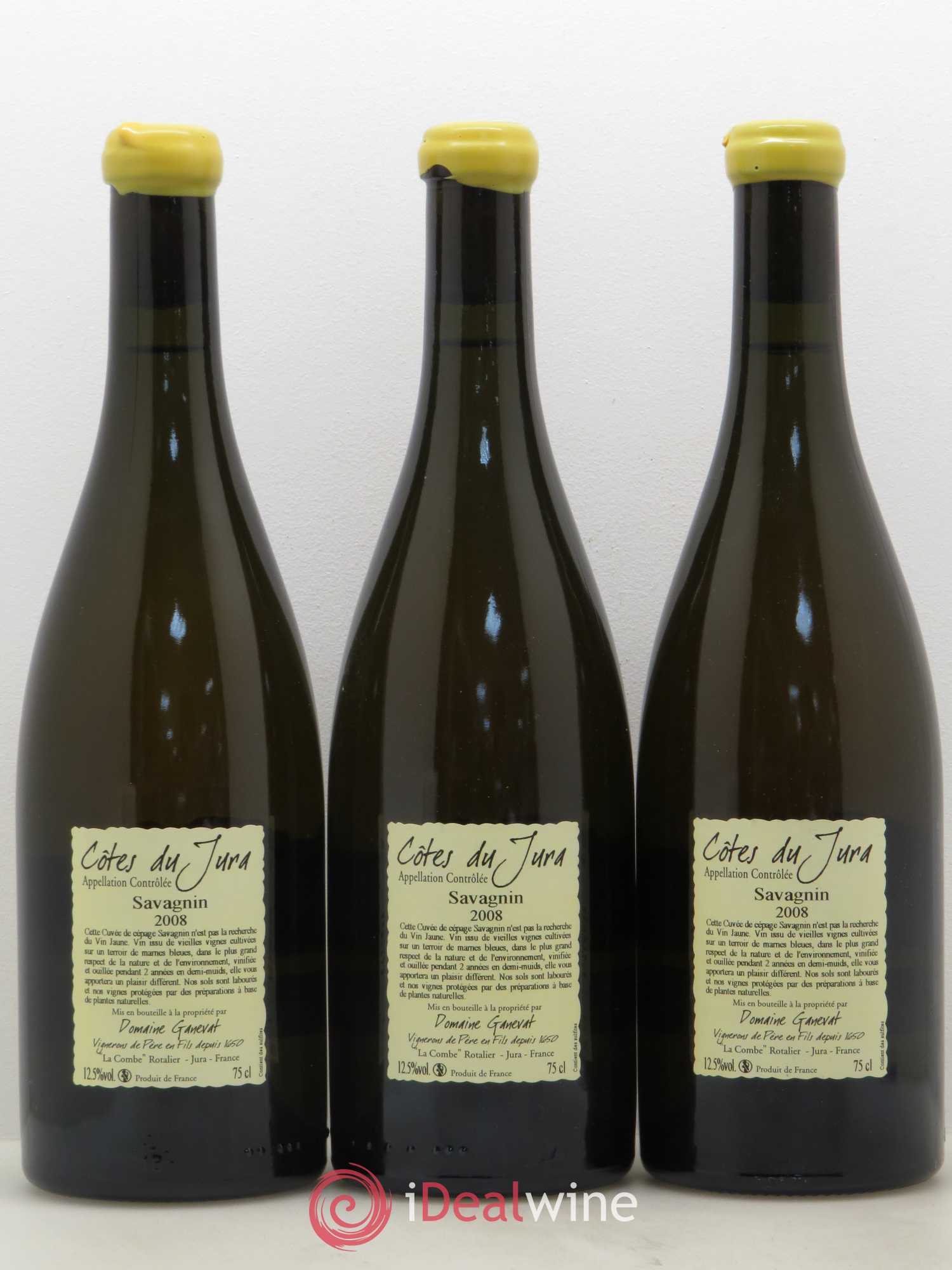 Côtes du Jura Les Chalasses Marnes Bleues Jean-François Ganevat (Domaine) 2008 - Lot de 3 bouteilles - 1