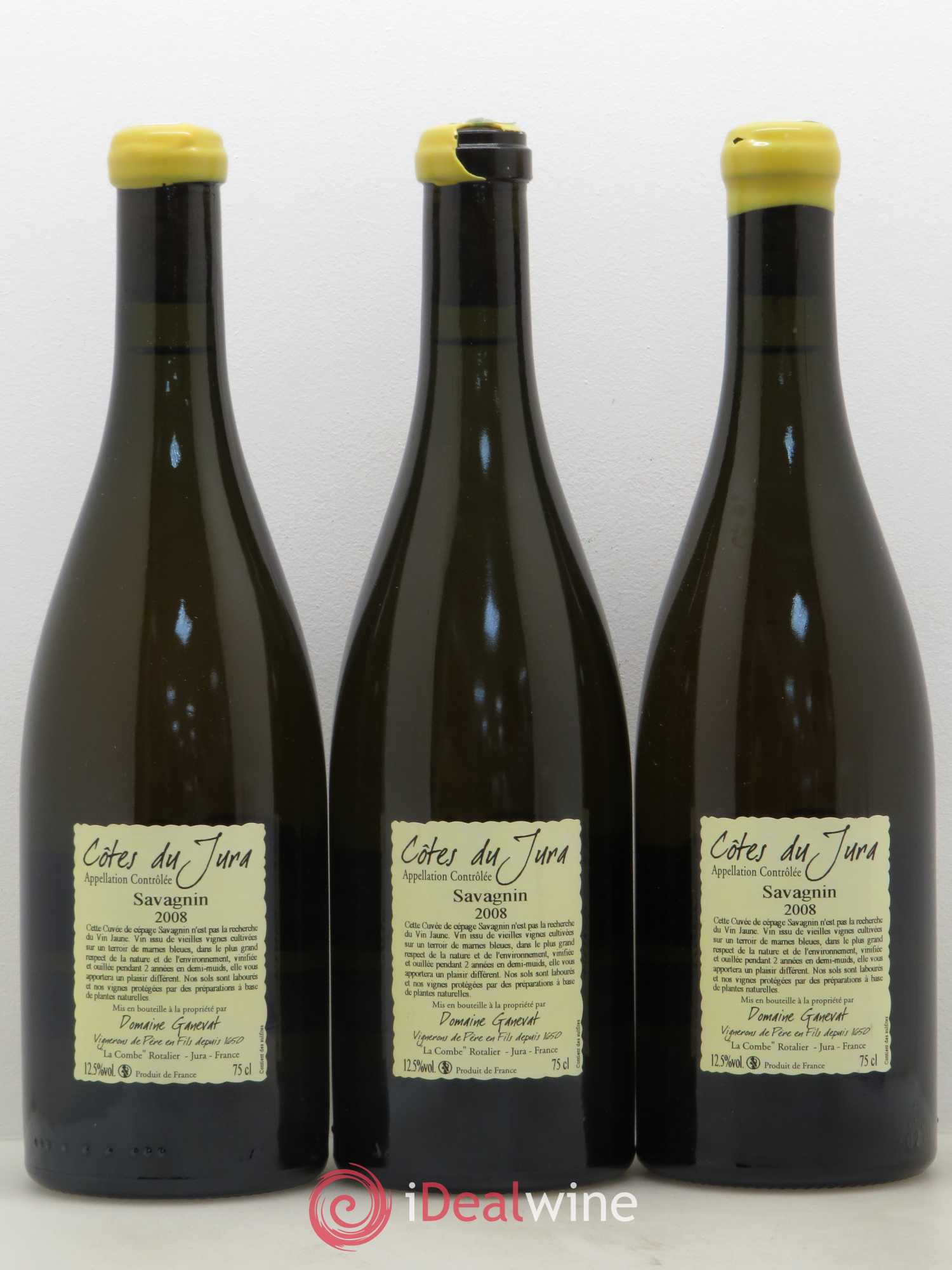 Côtes du Jura Les Chalasses Marnes Bleues Jean-François Ganevat (Domaine) 2008 - Lot de 3 bouteilles - 1