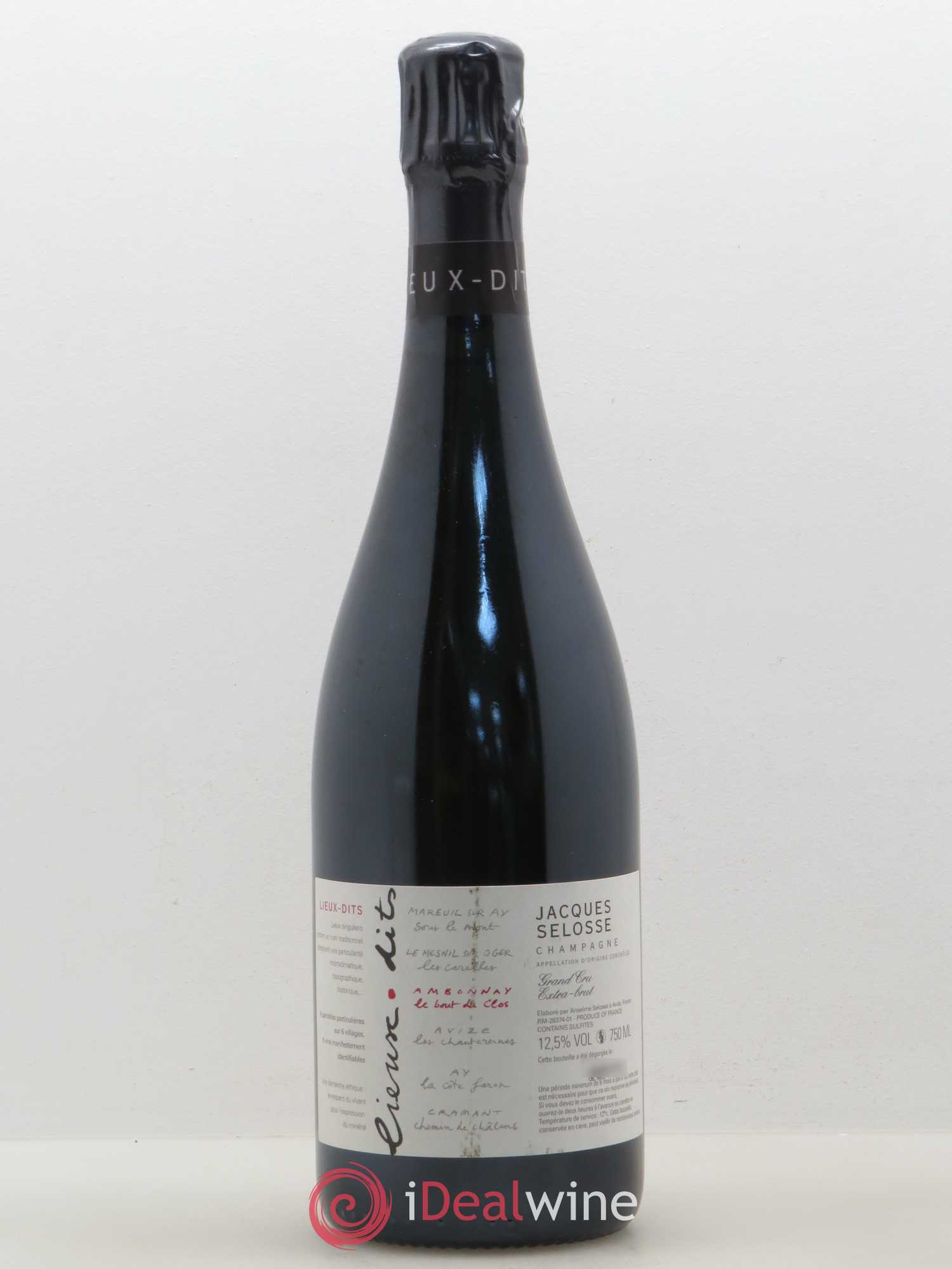 Ambonnay Le Bout du Clos Grand Cru Extra-Brut Jacques Selosse - Lot de 1 bouteille - 0