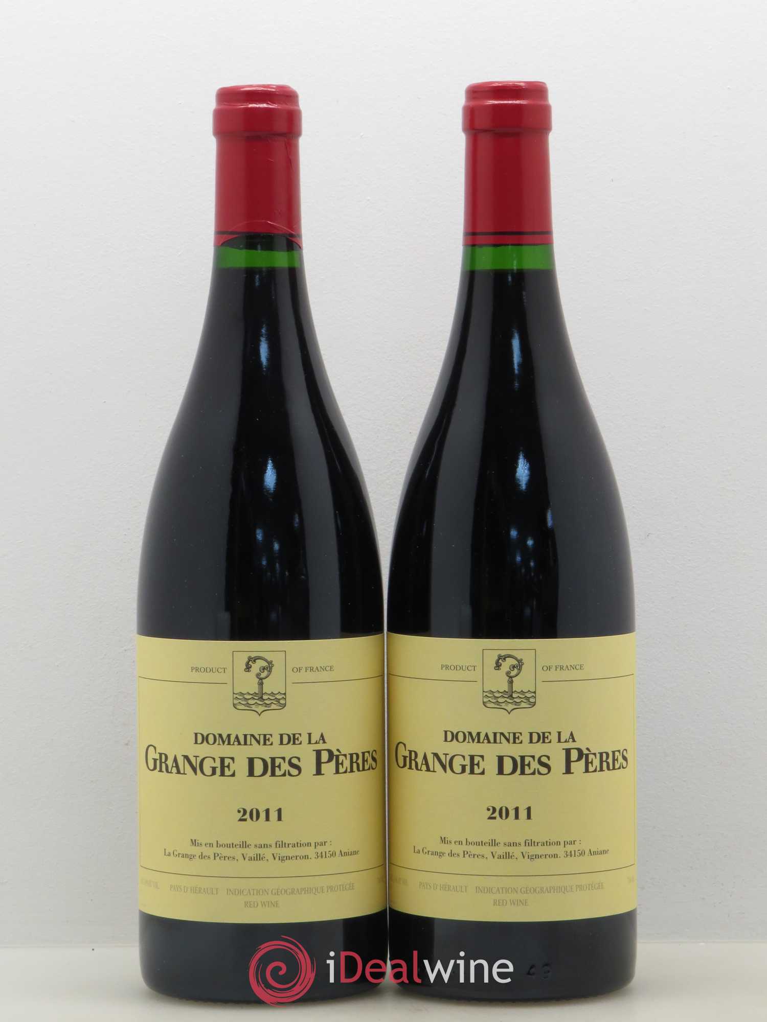 Pays d'Hérault Grange des Pères Laurent Vaillé 2011 - Lot de 2 bouteilles - 0