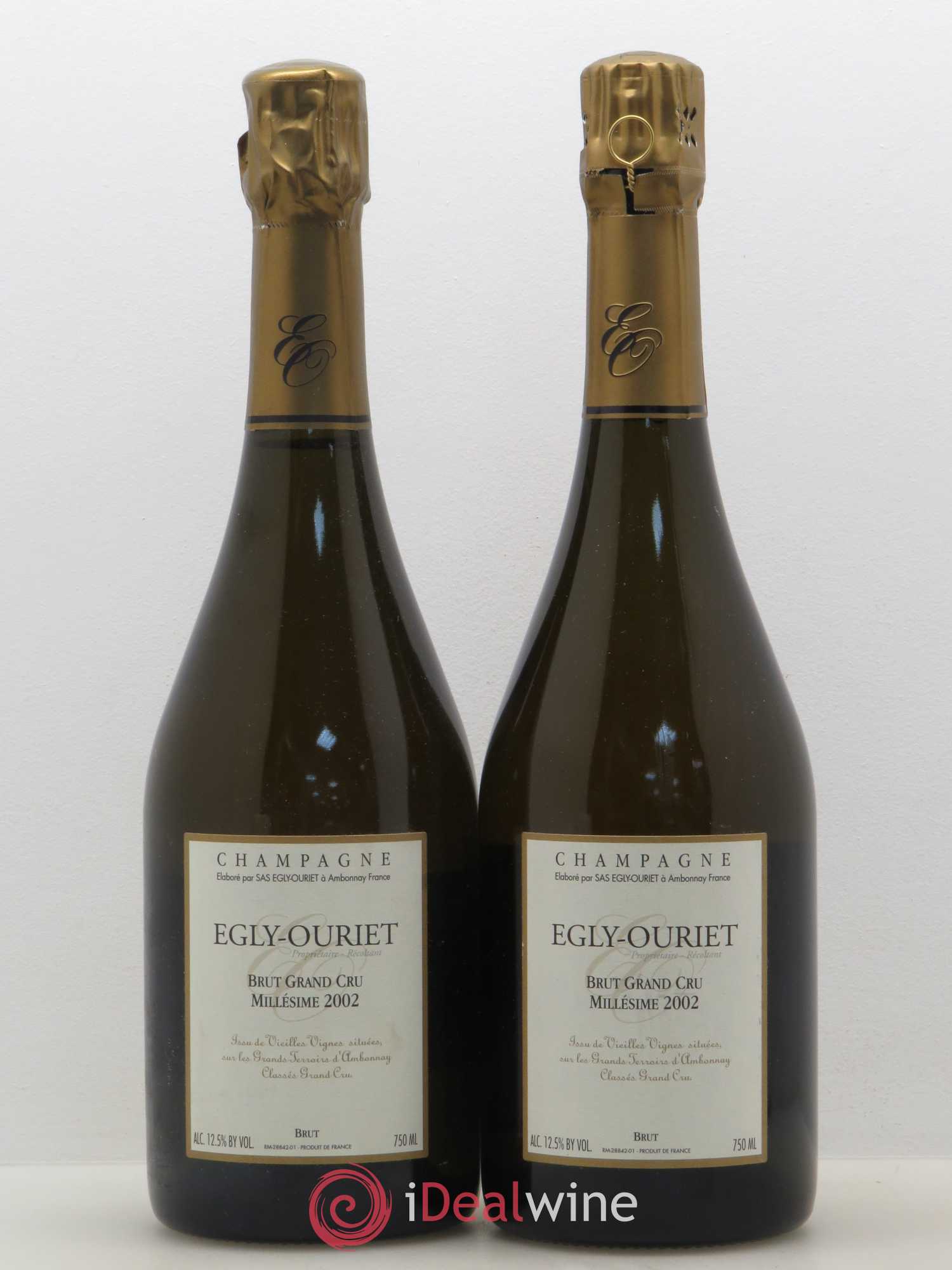 Grand Cru Brut Egly-Ouriet 2002 - Lot de 2 bouteilles - 0