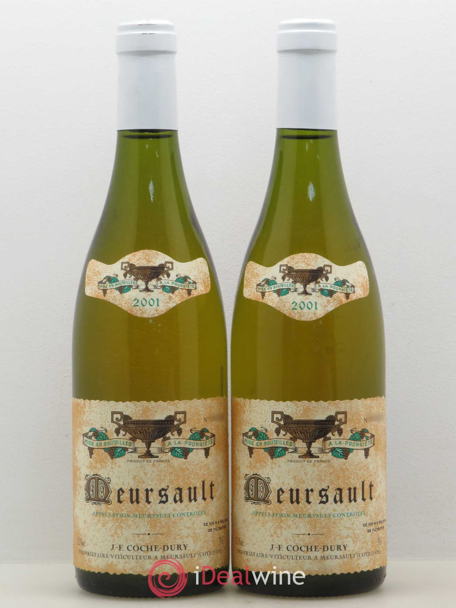 Meursault Coche Dury (Domaine) 2001 - Lot de 2 bouteilles - 0