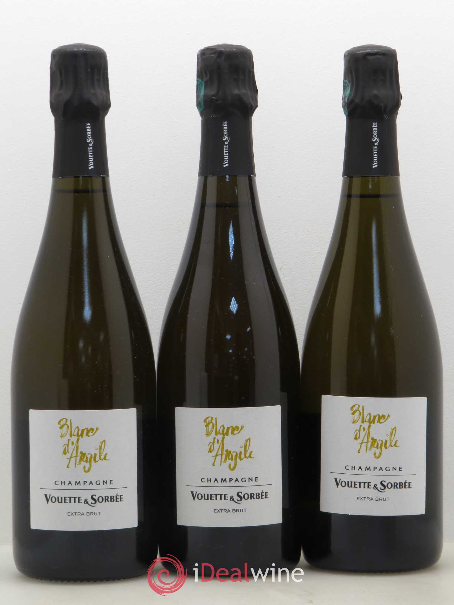 Champagne Blanc d'argile Vouette & Sorbée - Posten von 3 Flaschen - 0