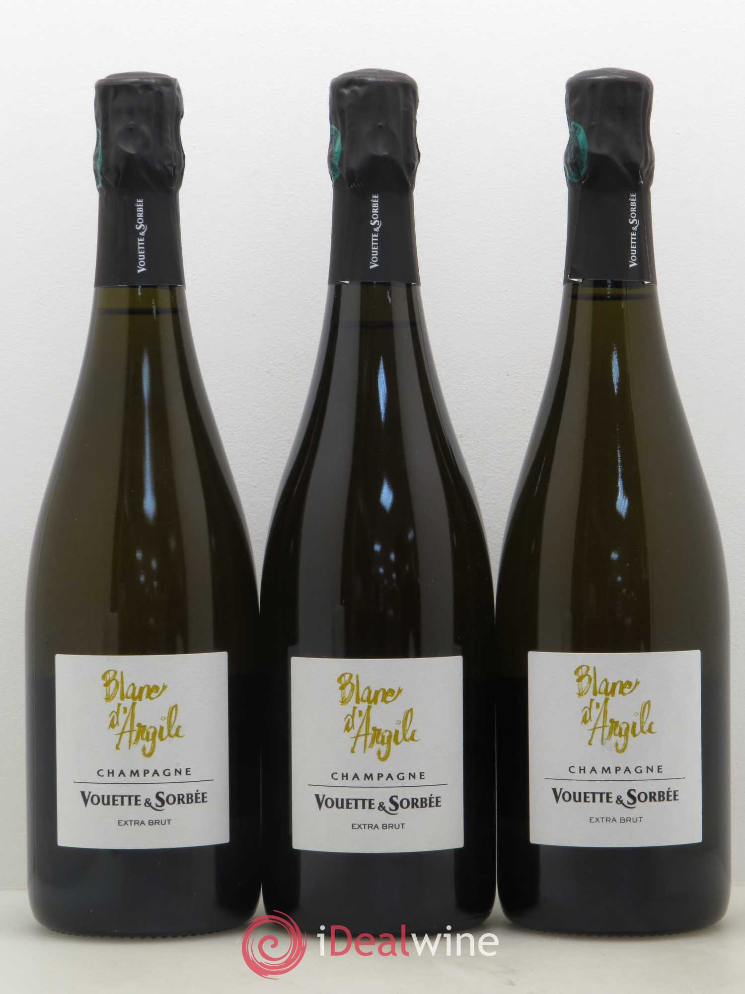 Champagne Blanc d'argile Vouette & Sorbée - Posten von 3 Flaschen - 0