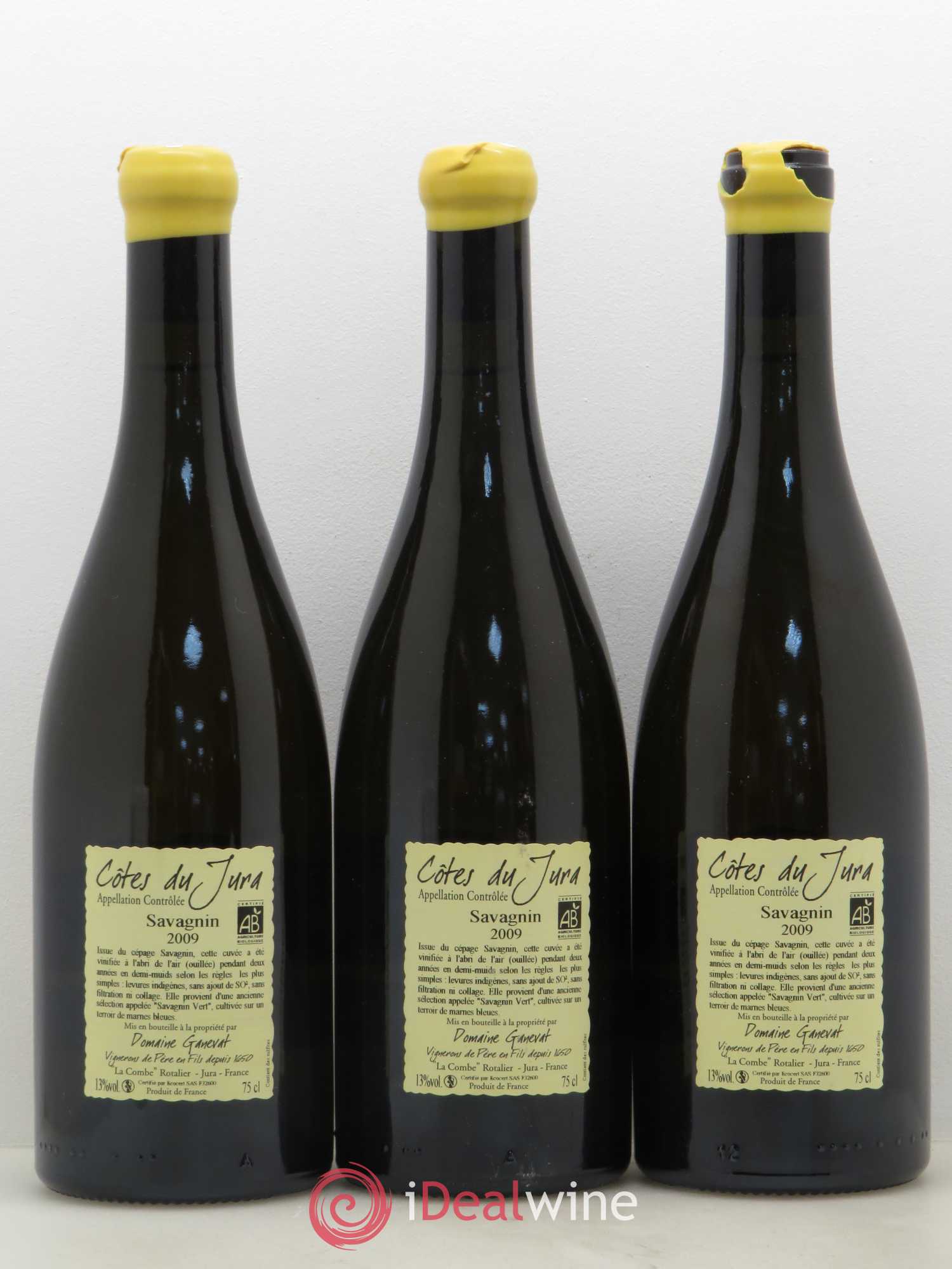 Côtes du Jura Les Chalasses Marnes Bleues Jean-François Ganevat (Domaine) 2009 - Lot de 3 bouteilles - 1