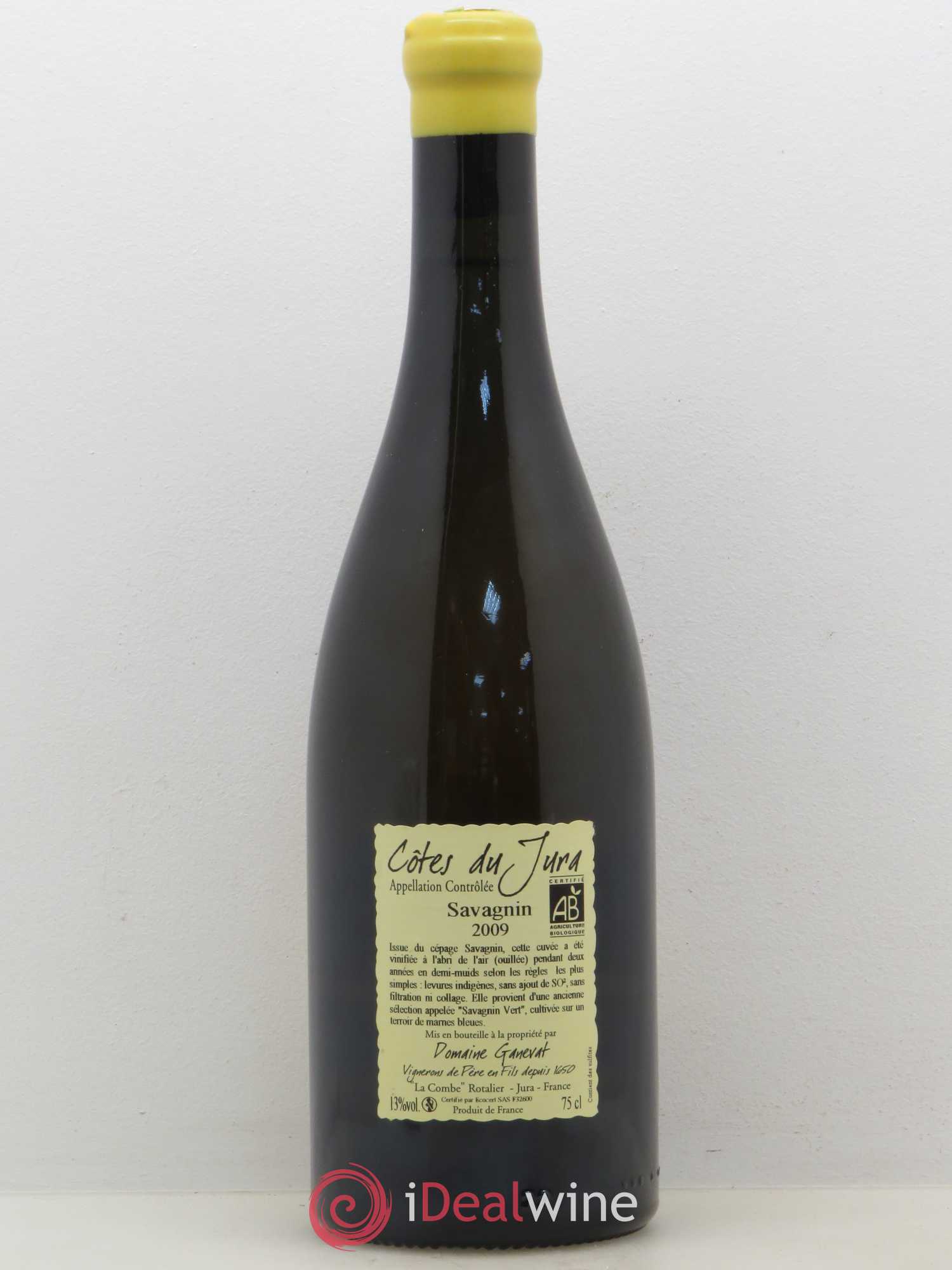 Côtes du Jura Les Chalasses Marnes Bleues Jean-François Ganevat (Domaine) 2009 - Lot de 1 bouteille - 1