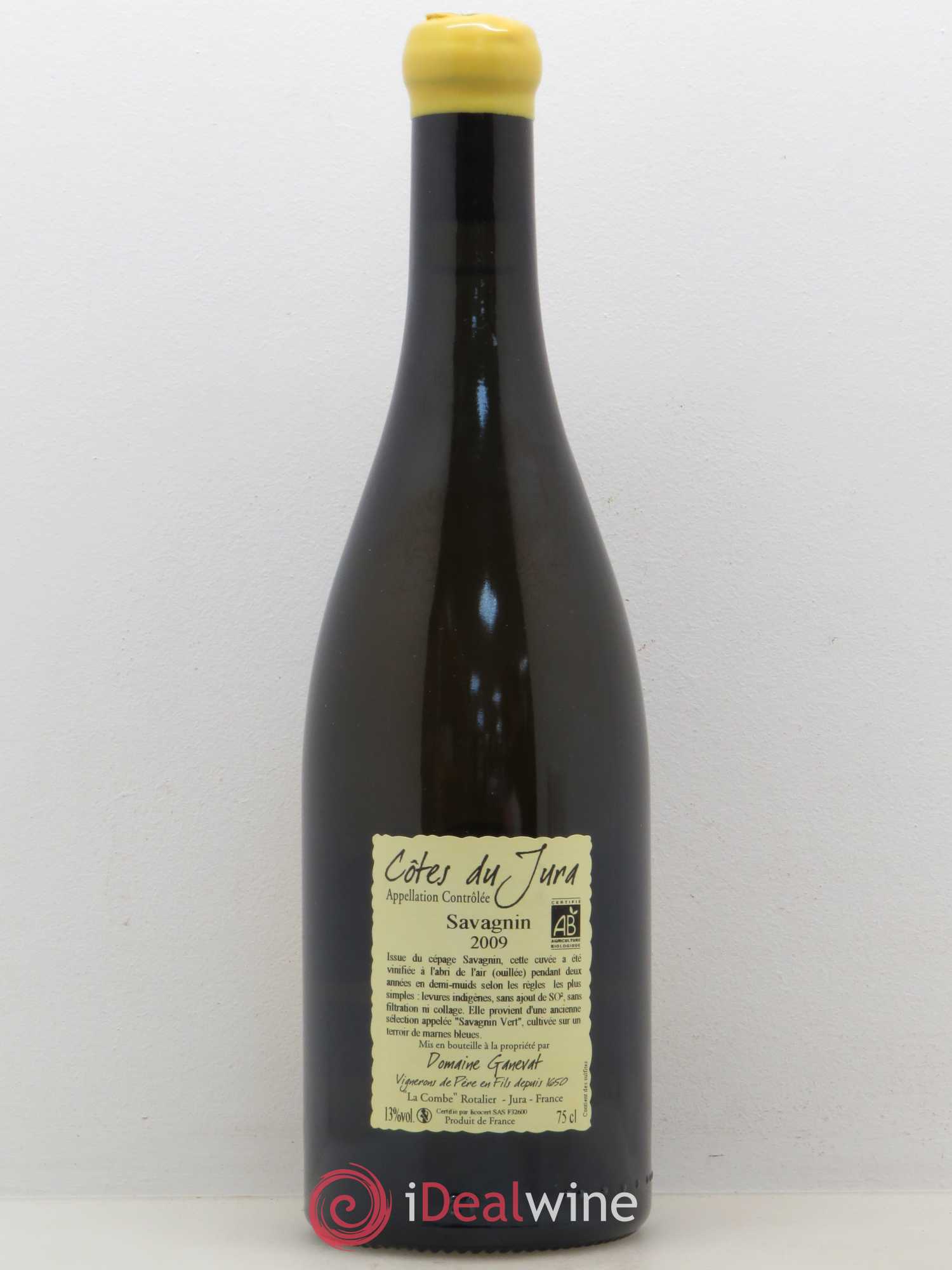 Côtes du Jura Les Chalasses Marnes Bleues Jean-François Ganevat (Domaine) 2009 - Lot de 1 bouteille - 1