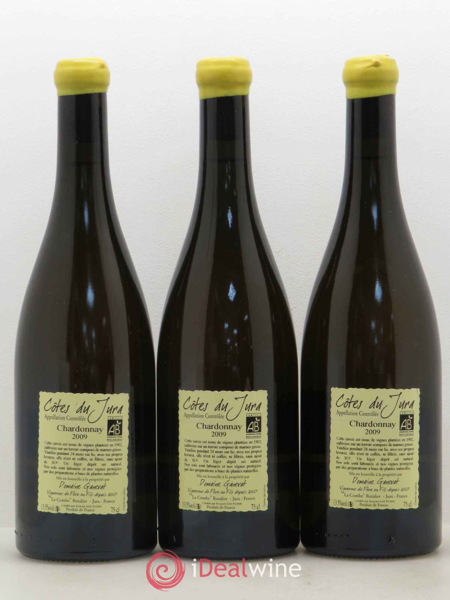 Côtes du Jura Les Chalasses Vieilles Vignes Jean-François Ganevat (Domaine) 2009 - Lot de 3 bouteilles - 1