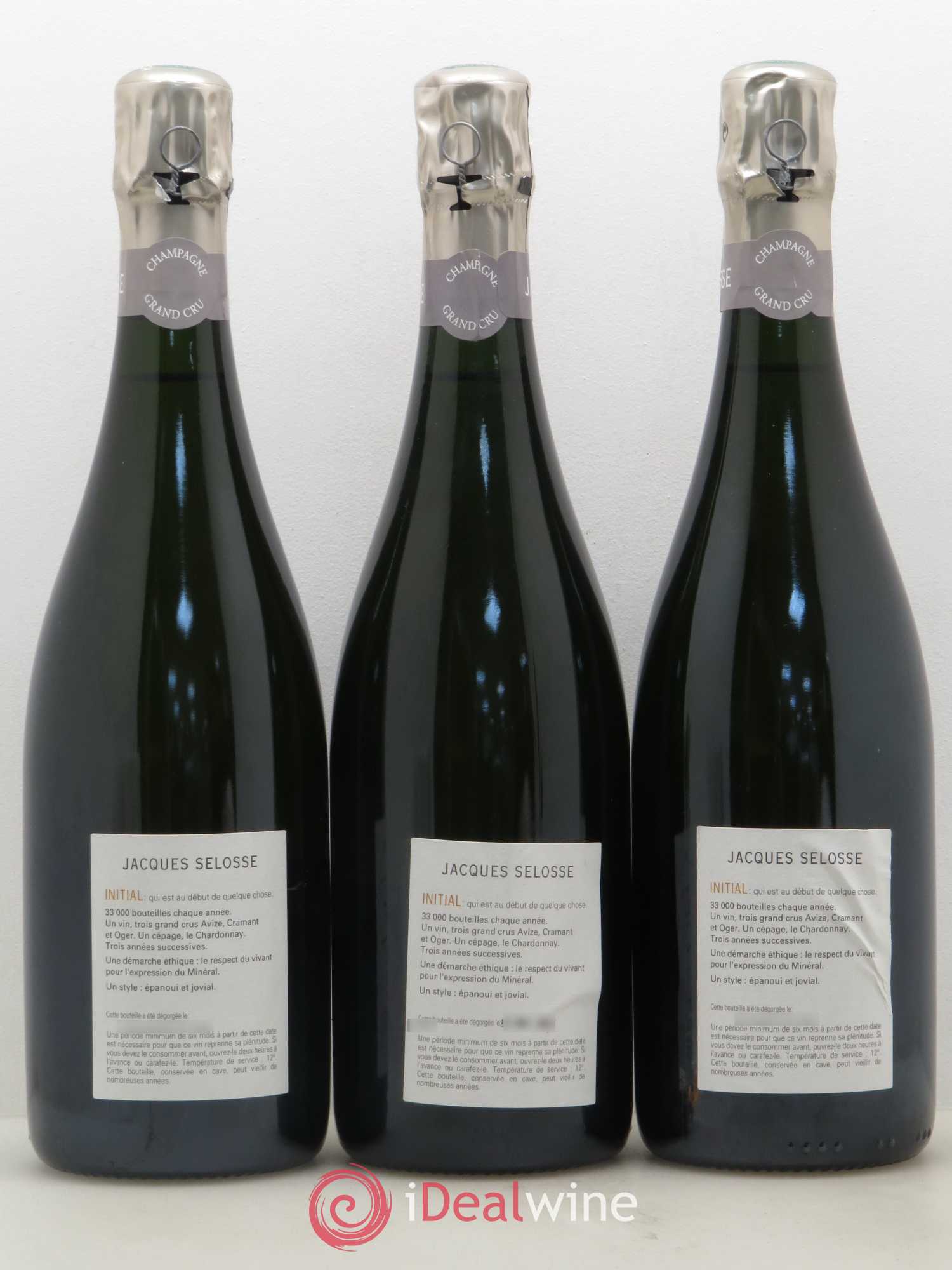 Initial Brut Jacques Selosse - Lot de 3 bouteilles - 1