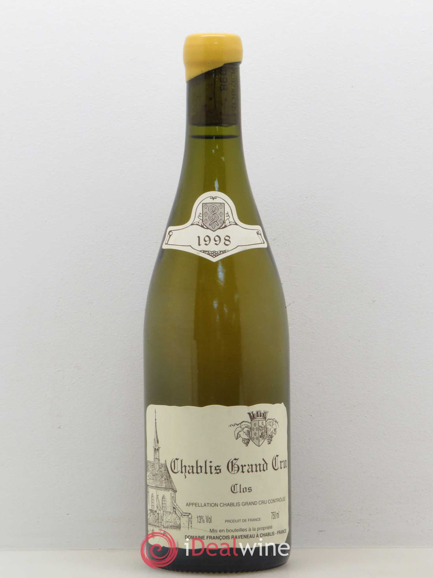 Chablis Grand Cru Clos Raveneau (Domaine) 1998 - Lot de 1 bouteille - 0
