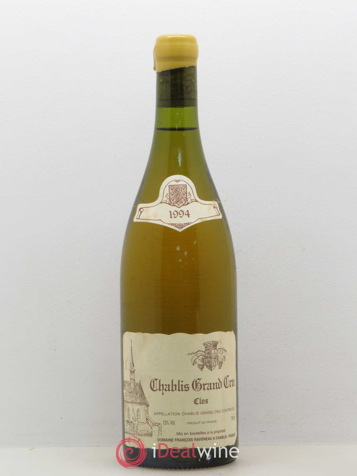 Chablis Grand Cru Clos Raveneau (Domaine) 1994 - Lot de 1 bouteille - 0
