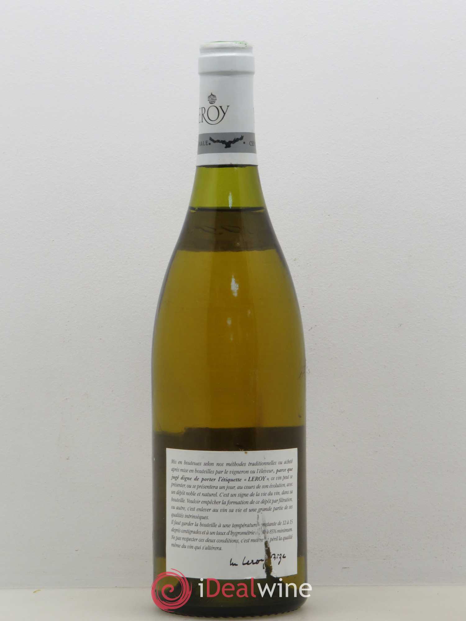 Chassagne-Montrachet 1er Cru Morgeot Leroy SA 1995 - Lot de 1 bouteille - 1