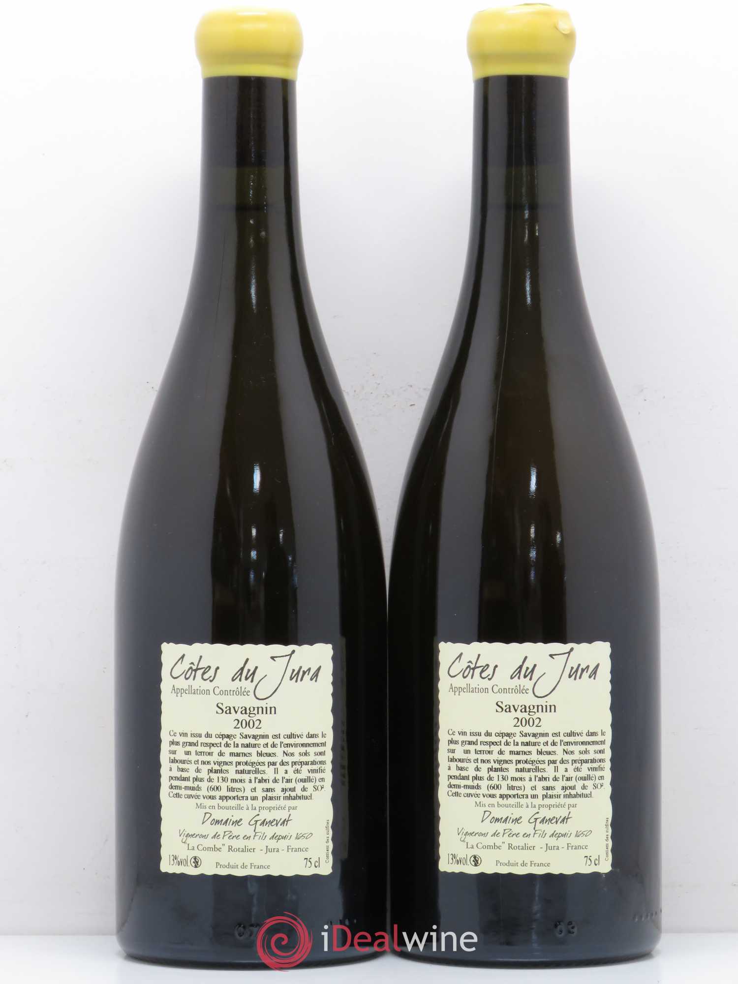 Côtes du Jura Les Vignes de mon Père Jean-François Ganevat (Domaine) 2002 - Lot de 2 bouteilles - 1